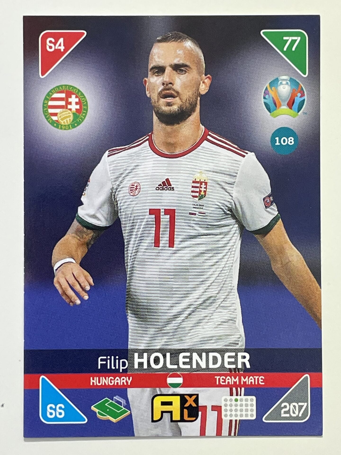 Filip Holender Team Mates (Hungary) Football Card – Euro 2020 Andrenalyn XL