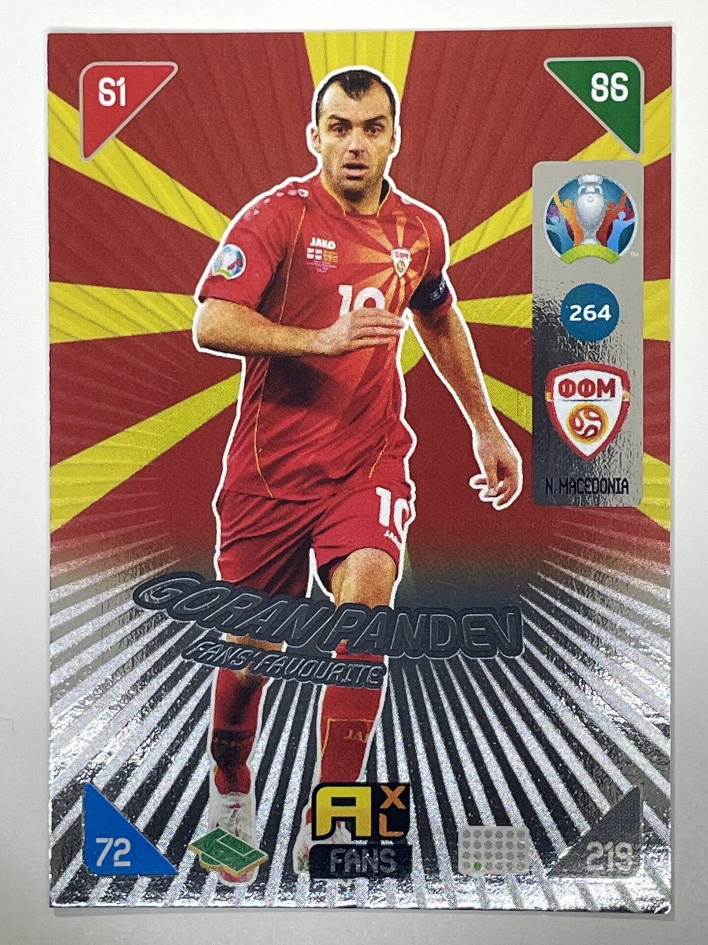 Goran Pandev Fans Favourites (North Macedonia) Football Cards – Euro 2020 Adrenalyn XL