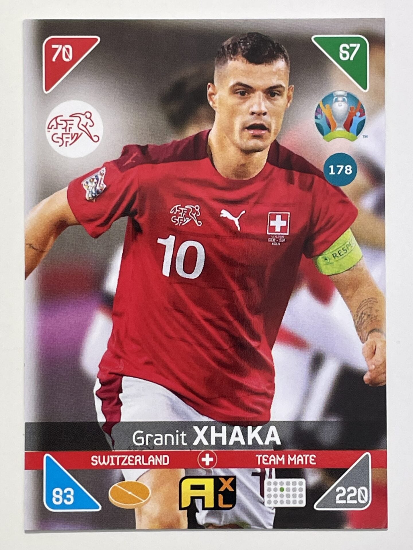 Granit Xhaka Team Mates (Switzerland) Football Card – Euro 2020 Adrenalyn XL