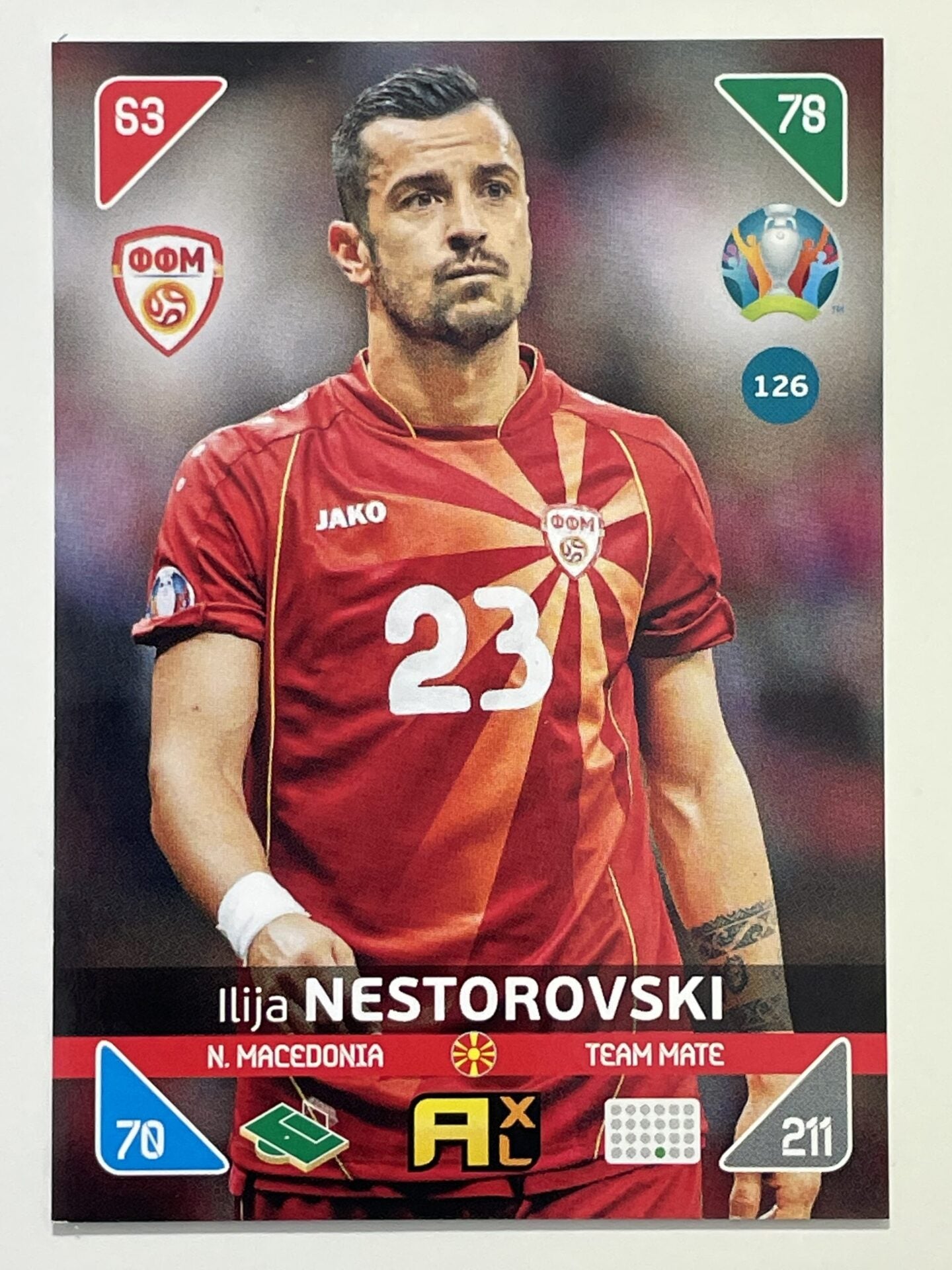 Ilija Nestorovski Team Mates (North Macedonia) Football Cards – Euro 2020 Adrenalyn XL