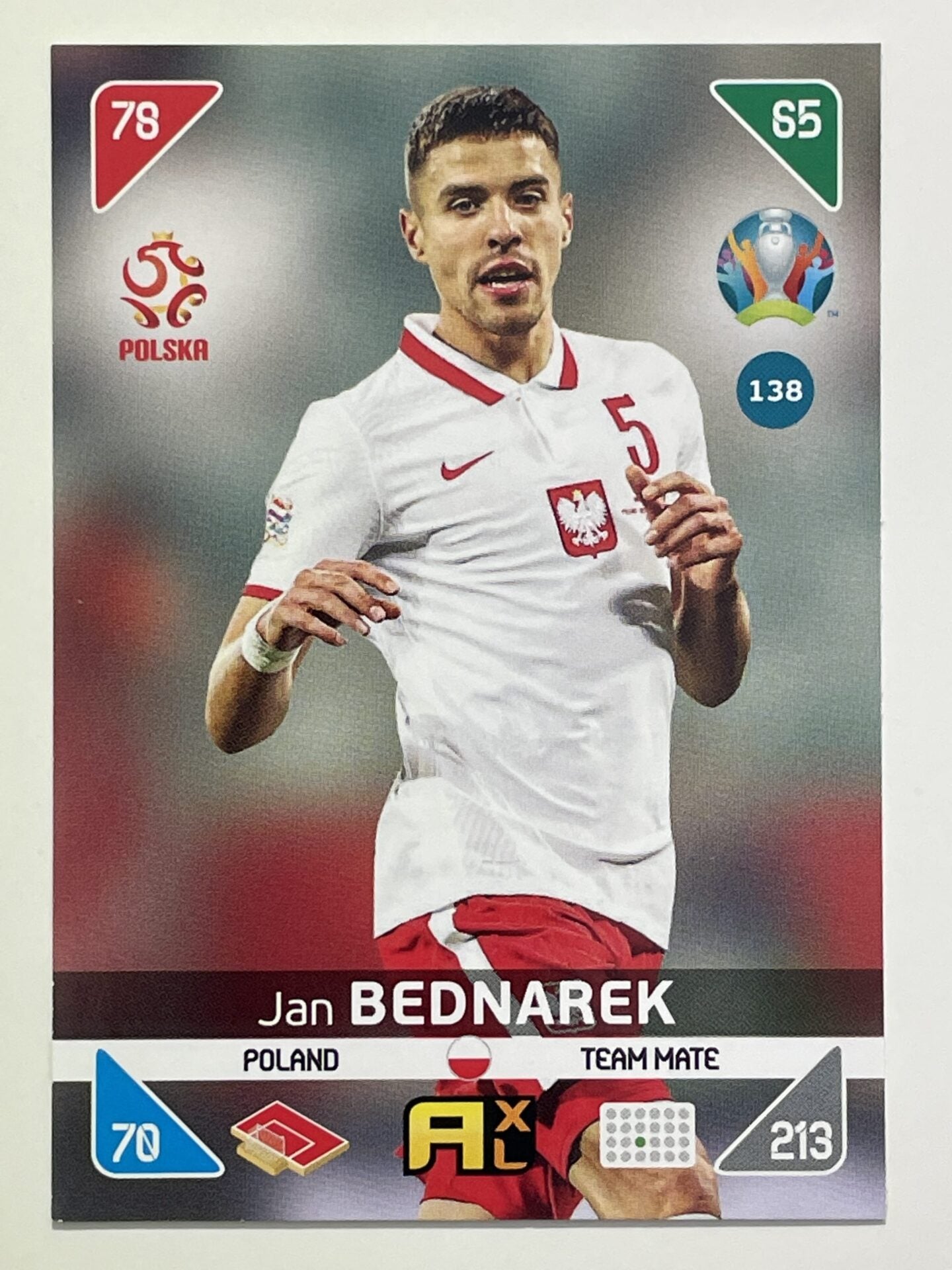 Jan Bednarek Team Mates (Poland) Football Cards – Euro 2020 Adrenalyn XL
