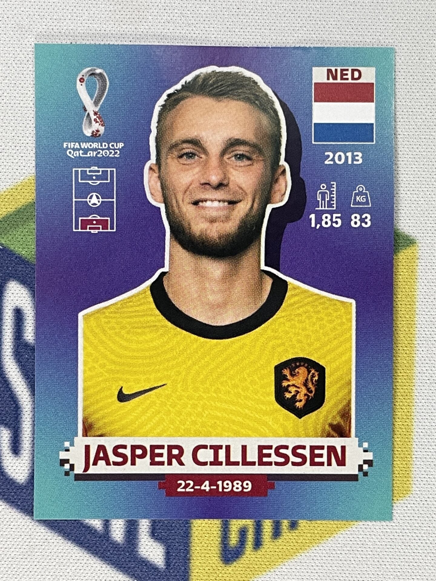 Jasper Cillessen Netherlands Panini World Cup 2022 Qatar Stickers
