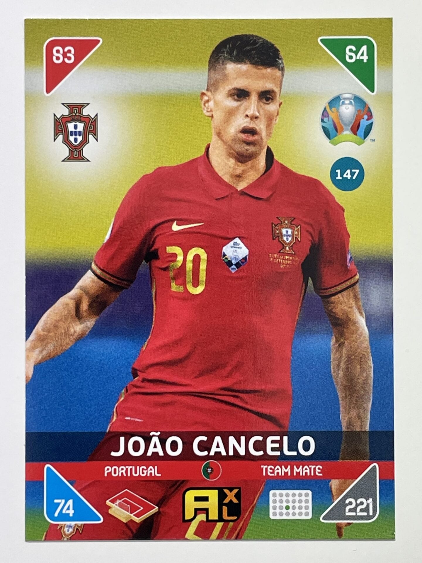 Joao Cancelo Team Mates (Portugal) Football Card – Euro 2020 Adrenalyn XL