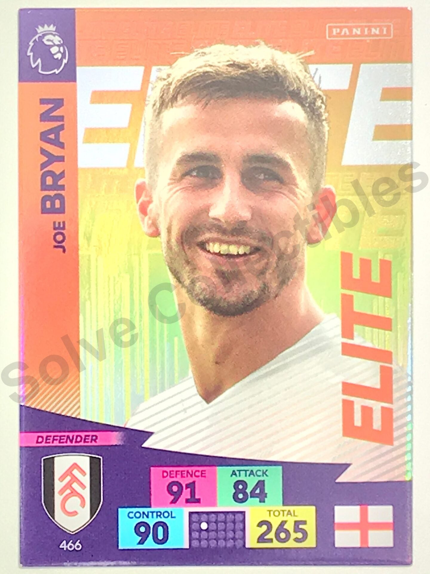 Joe Bryan (Fulham) – Elite Football Sticker – Premier League Adrenalyn XL 2020:21