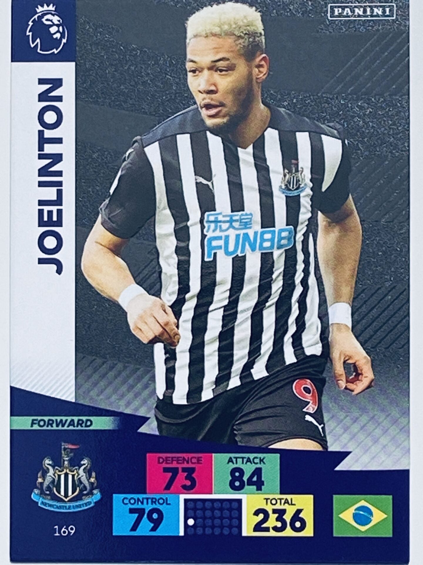169 Joelinton (Newcastle United) Premier League Adrenalyn XL 2020