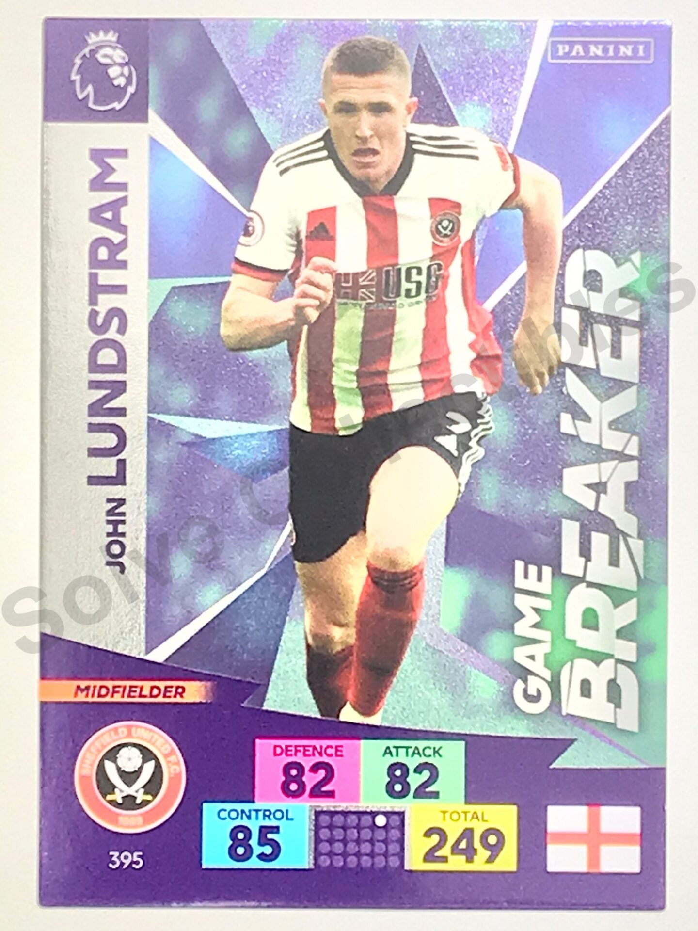 John Lundstram (Sheffield United) – Game Breaker Football Card – Premier League Adrenalyn XL 2020:21