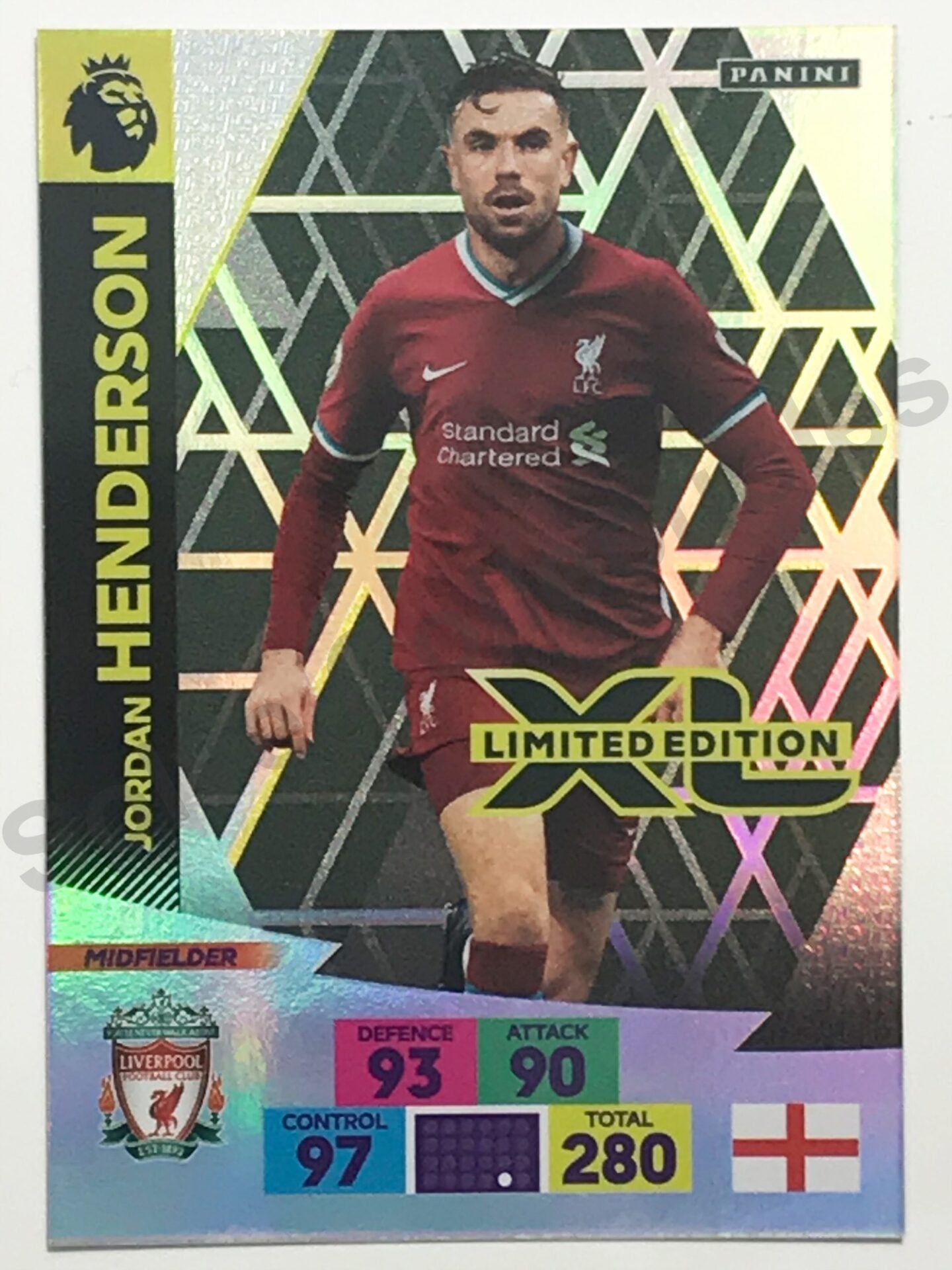 Jordan Henderson Limited Edition (Liverpool) Football Card – Premier League Adrenalyn XL 2020:21