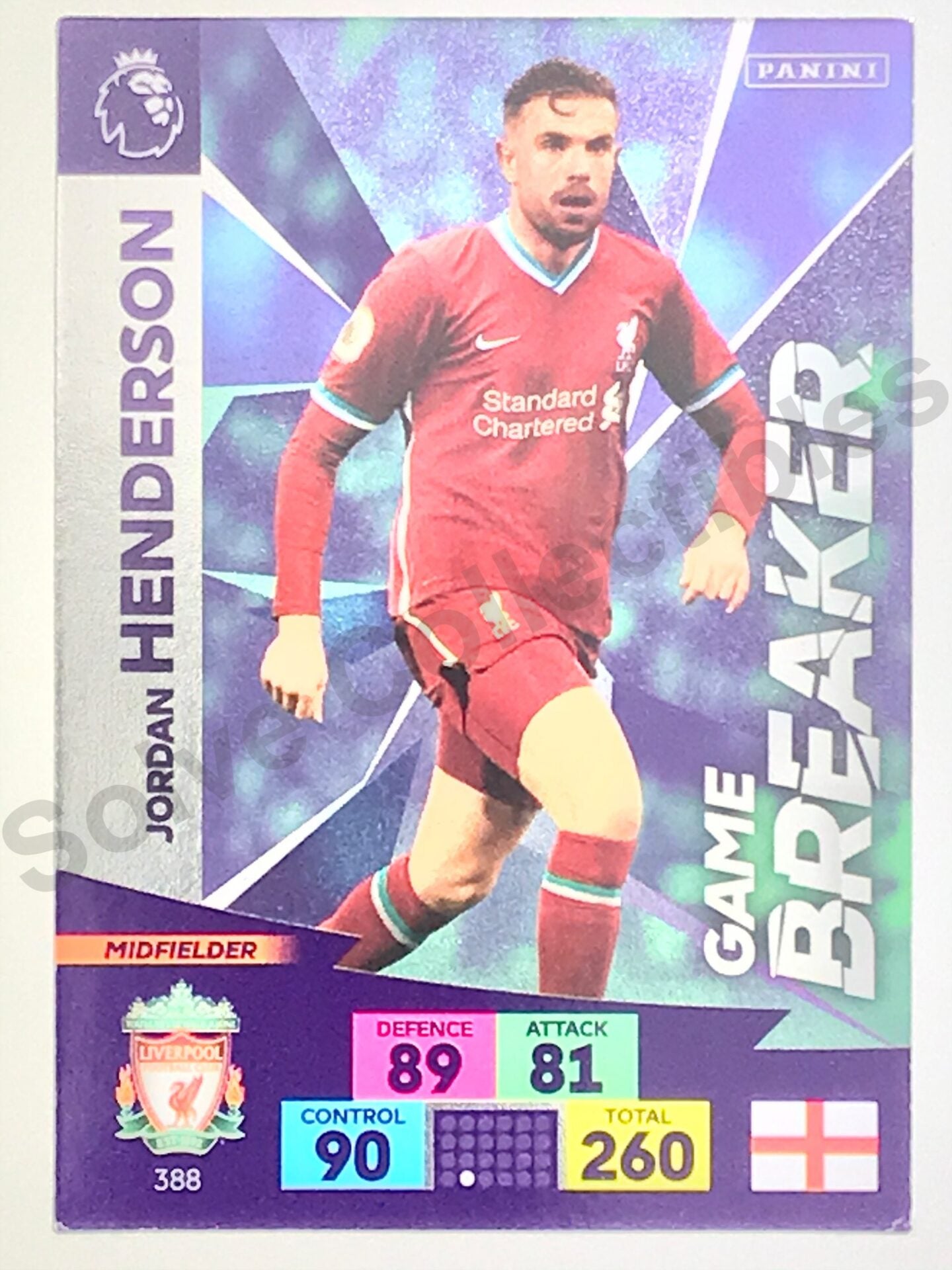 Jordan Henderson (Liverpool) – Game Breaker Football Card – Premier League Adrenalyn XL 2020:21
