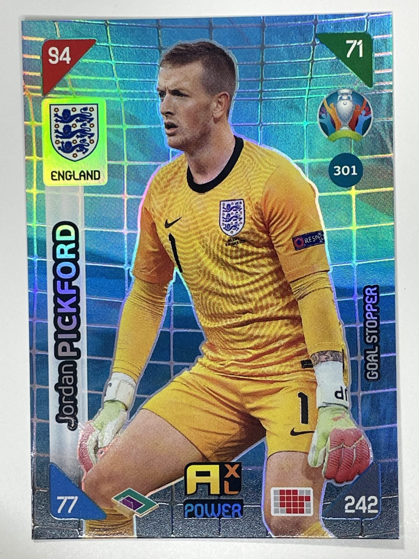 Jordan Pickford Goal Stoppers (England) Football Card – Euro 2020 Adrenalyn XL