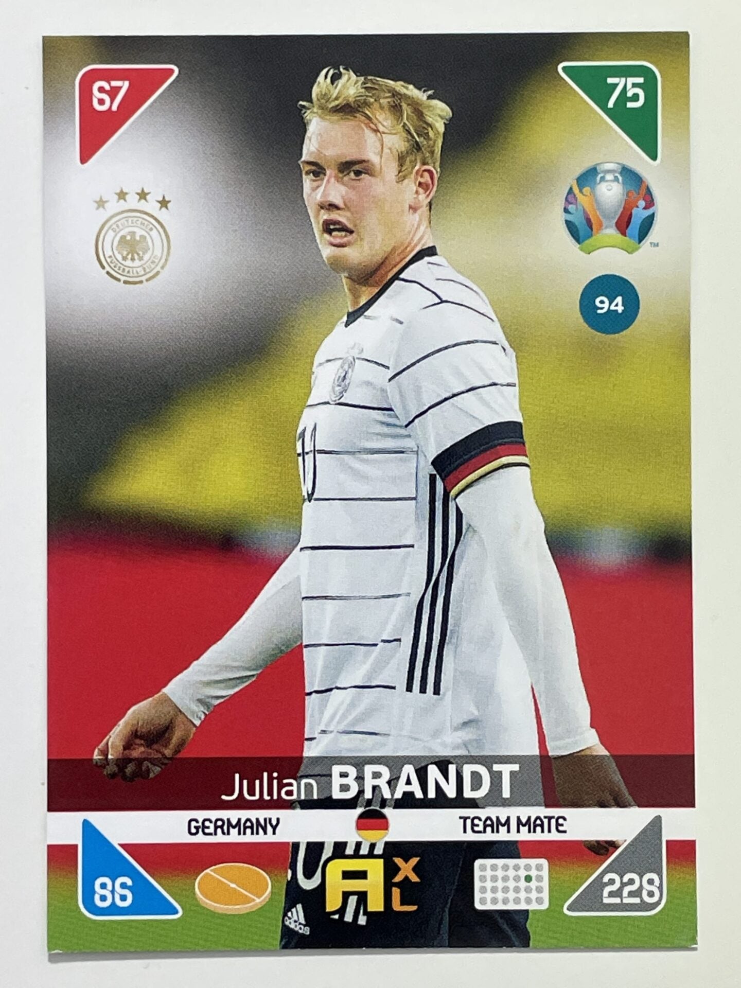 Julian Brandt Team Mates (Germany) Football Cards – Euro 2020 Adrenalyn XL