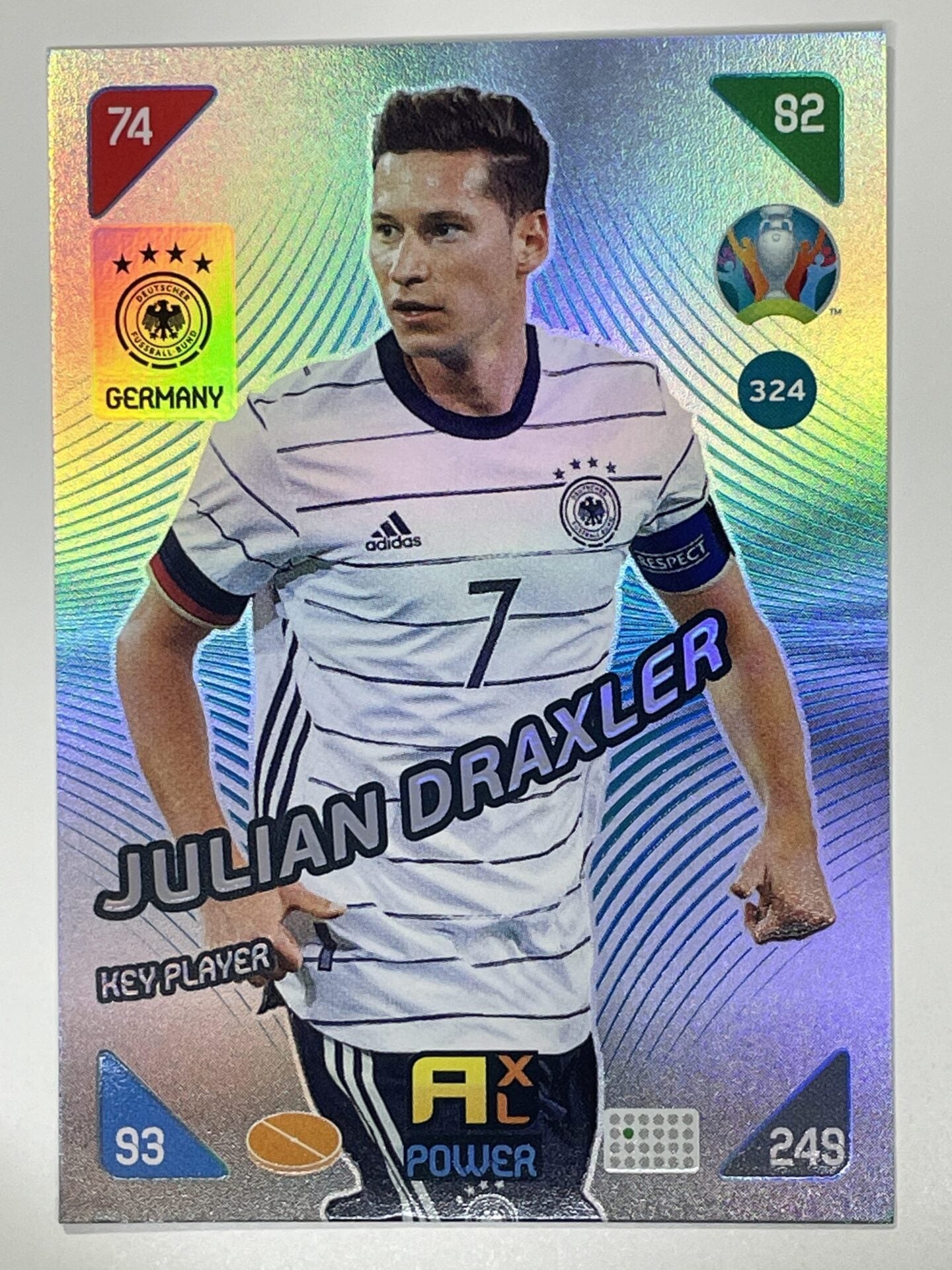 Julian Draxler Key Players (Germany) Football Card – Euro 2020 Adrenalyn XL