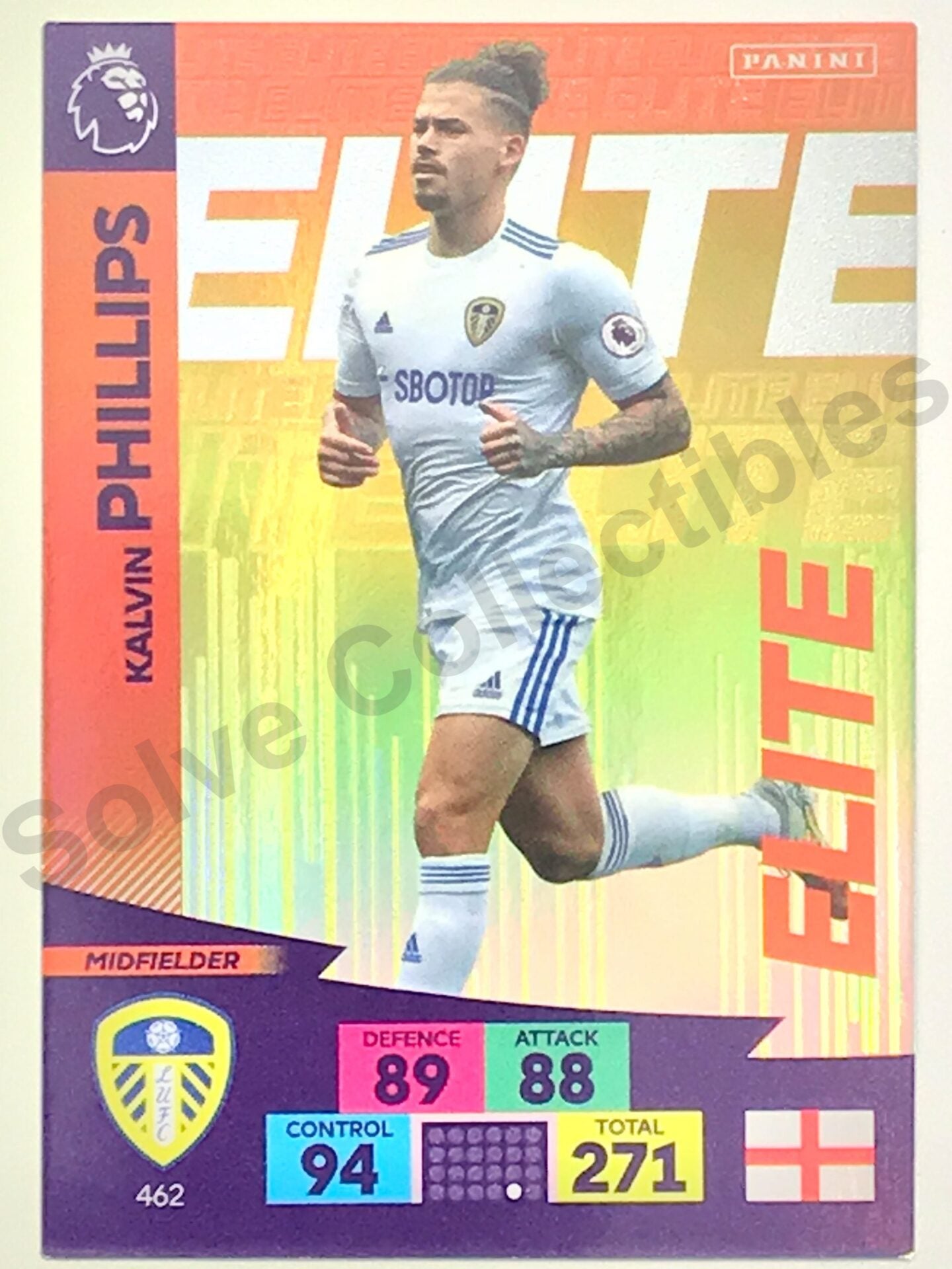 Kalvin Phillips (Leeds United) Elite Football Sticker – Premier League Adrenalyn XL 2020:21