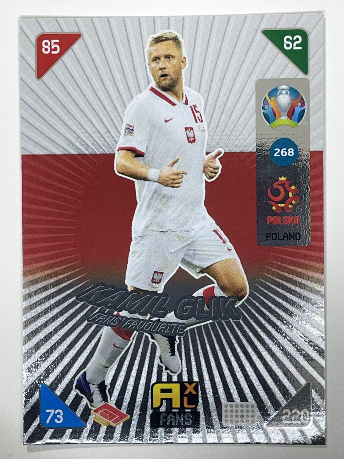 Kamil Glik Fans Favourties (Poland) Football Card – Euro 2020 Adrenalyn XL