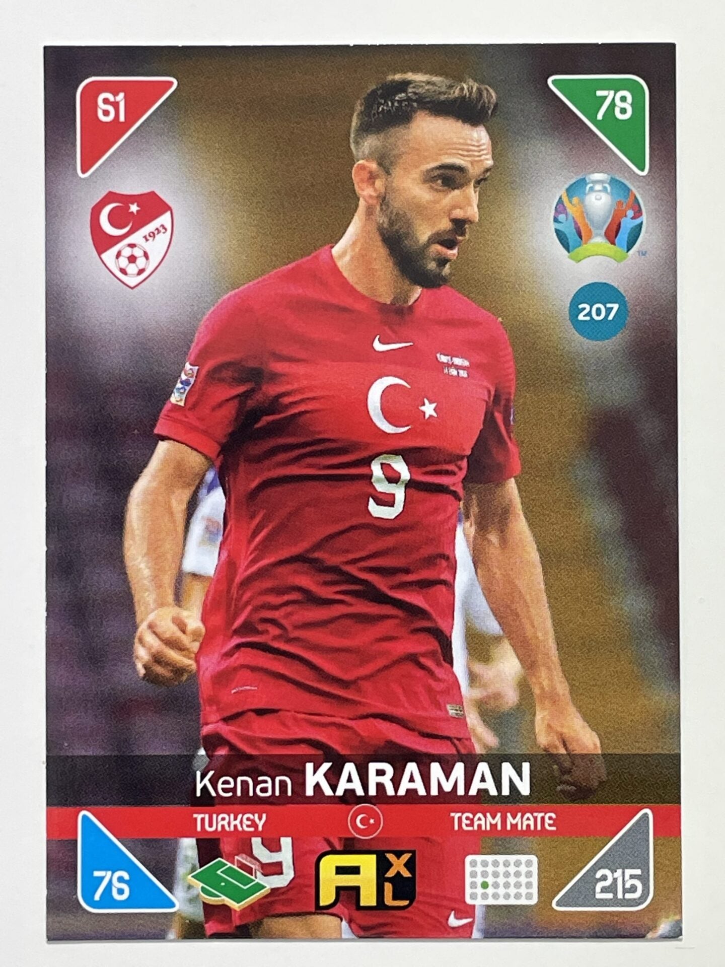 Kenan Karaman Team Mates (Turkey) Football Card – Euro 2020 Adrenalyn XL