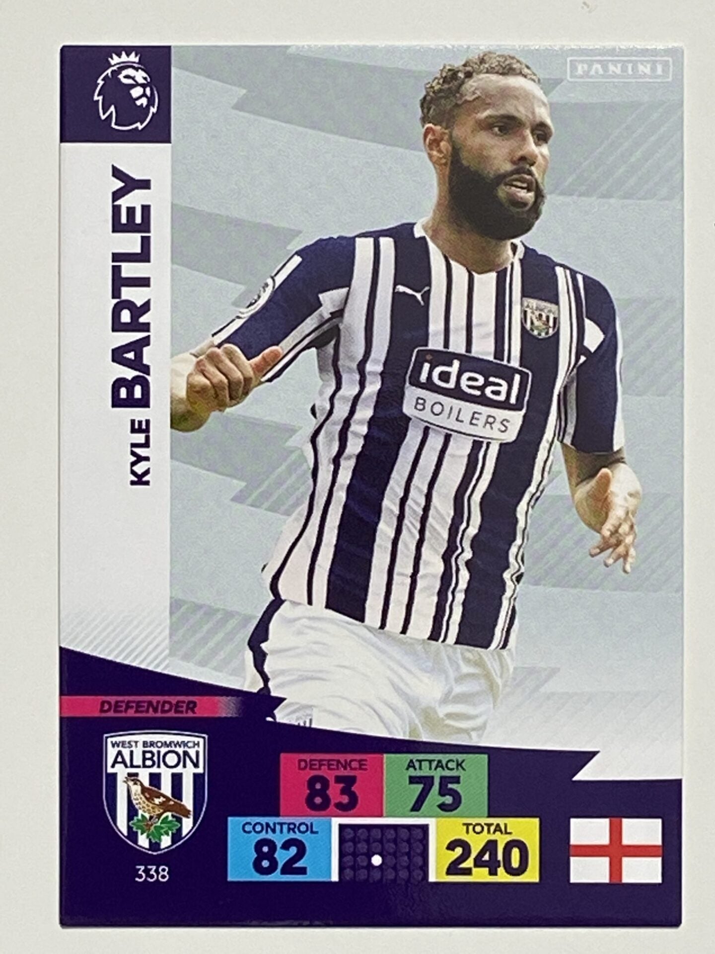 Kyle Bartley (West Brom) Football Card – Premier League Adrenalyn XL 2020:21