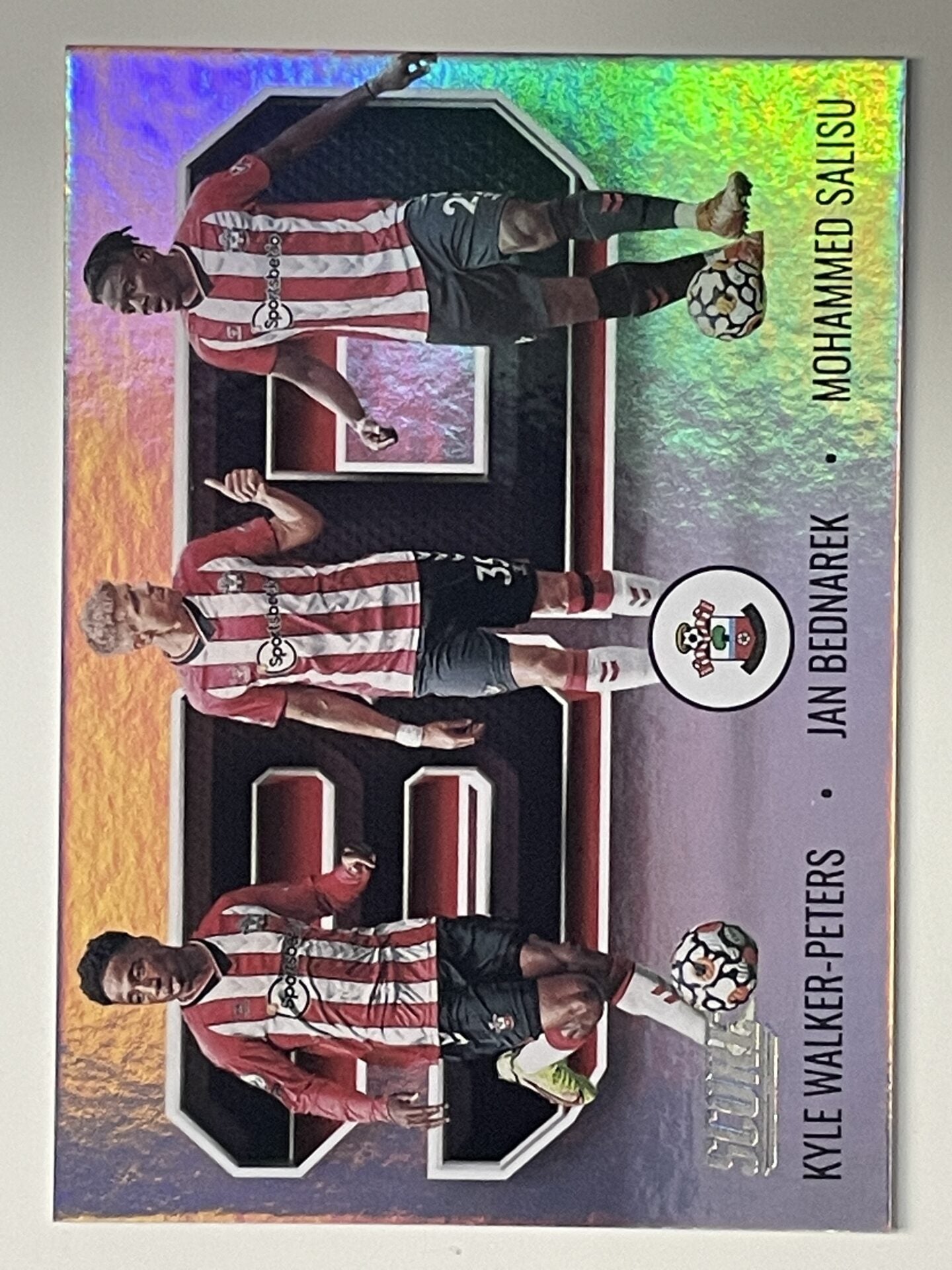 Kyle Walker-Peters Jan Bednarek Mohammed Salisu Southampton 3D Panini Premier League Score 2021 2022