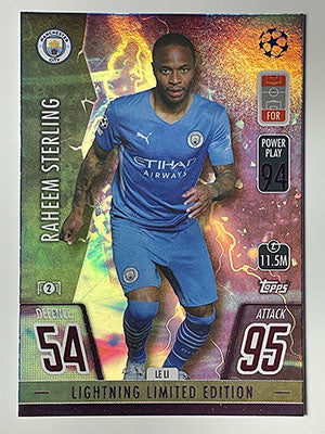LE-LI.-Raheem-Sterling-Lightning-Limited-Edition-Match-Attax-2021-22-Topps-Football-Card