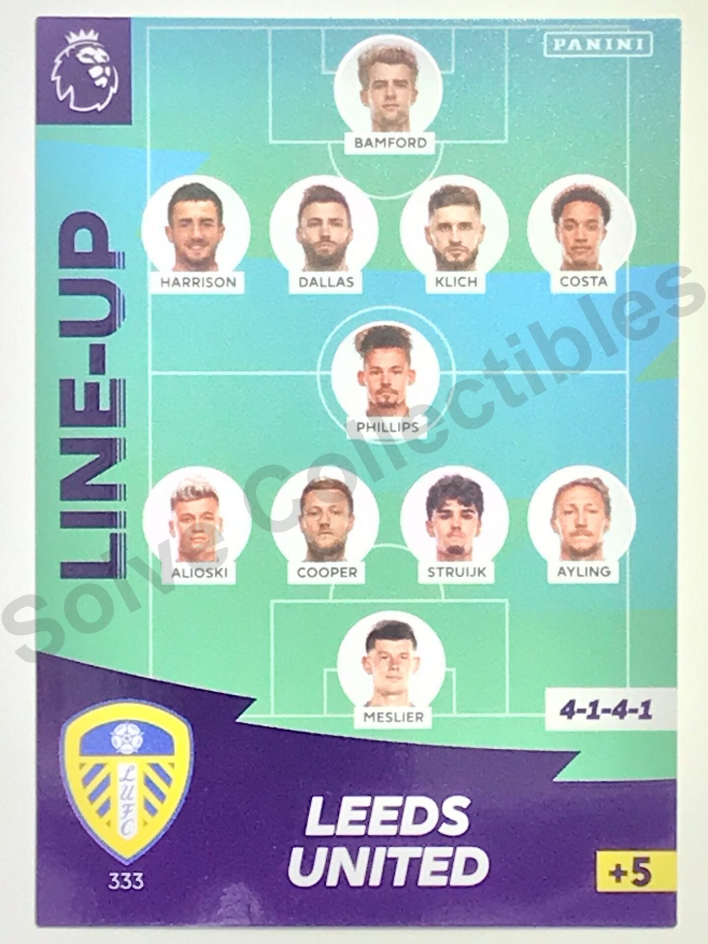 Leeds Lineup Card Football Card – Premier League Adrenalyn XL 2020:21