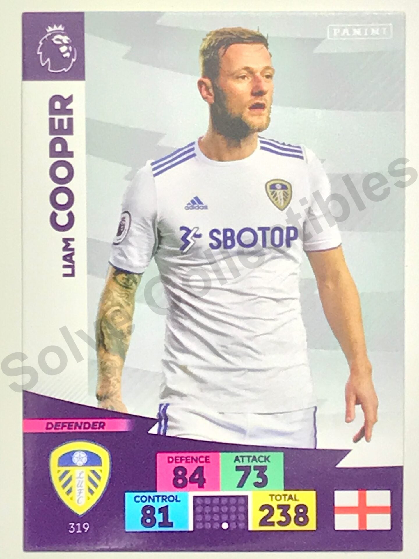 Liam Cooper (Leeds United) Football Card – Premier League Adrenalyn XL 2020:21