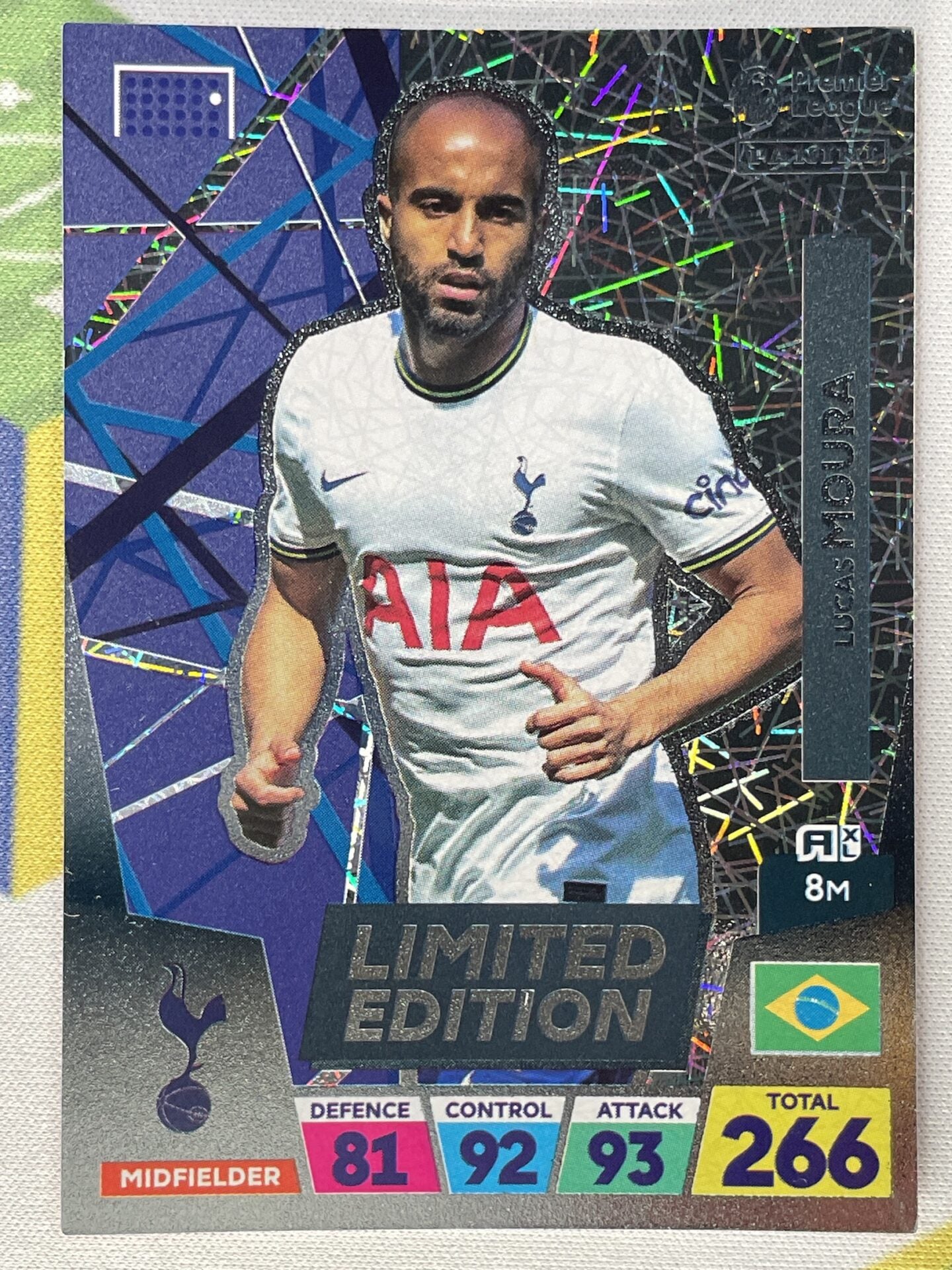 limited edition panini cards Lucas Moura Tottenham Hotspur Limited Edition Panini Premier League Ad – Solve Collectibles