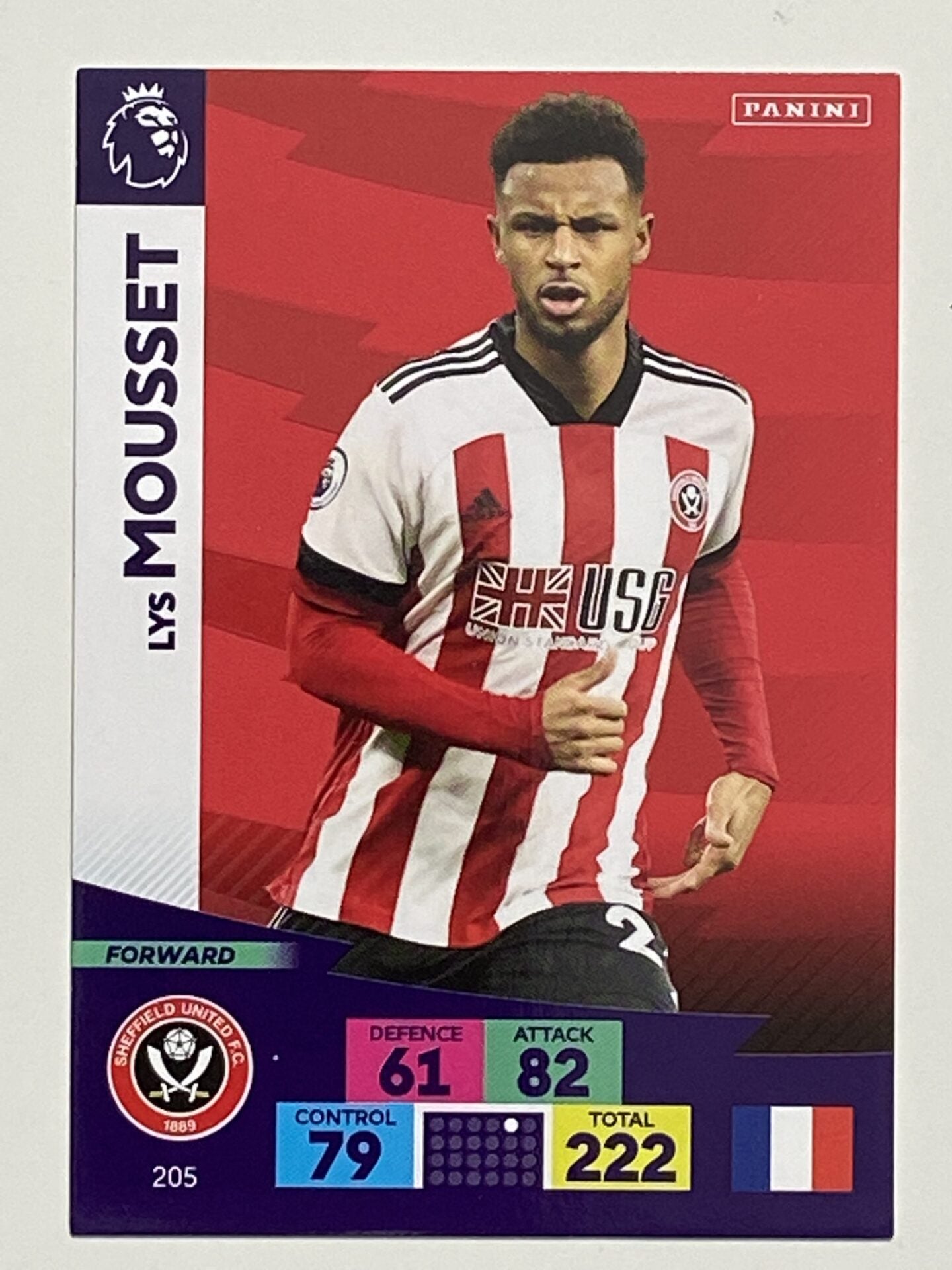 Lys Mousset (Sheffield United) Football Card – Premier League Adrenalyn XL 2020:21