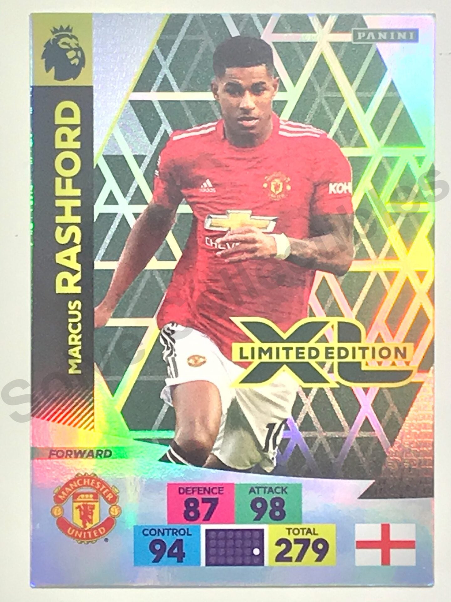 Marcus Rashford Limited Edition (Manchester United) Football Card – Premier League Adrenalyn XL 2020:21