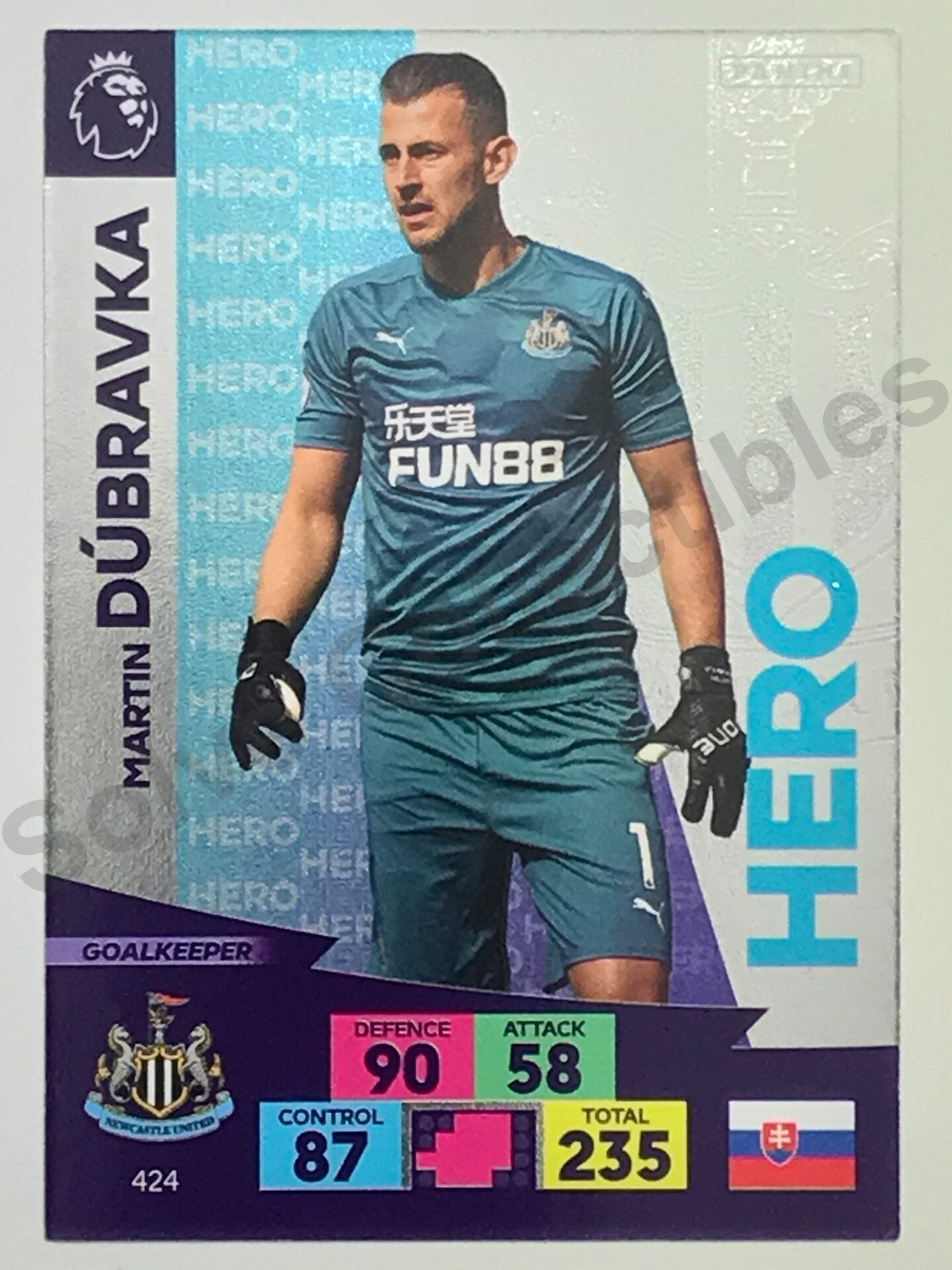 Martin Dubravka (Newcastle United) – Hero Football Card – Premier League Adrenalyn XL 2020:21