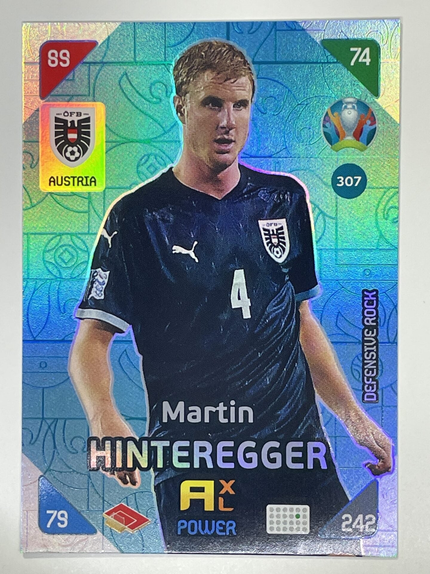 Martin Hinteregger Defensive Rocks (Austria) Football Card – Euro 2020 Adrenalyn XL