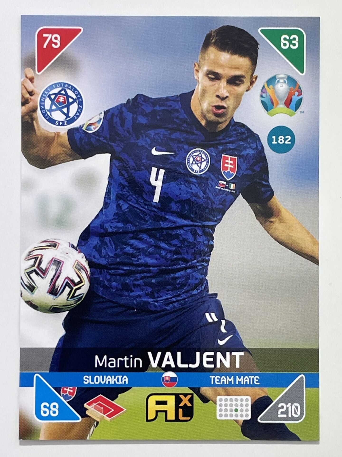 Martin Valjent Team Mates (Slovakia) Football Card – Euro 2020 Adrenalyn XL