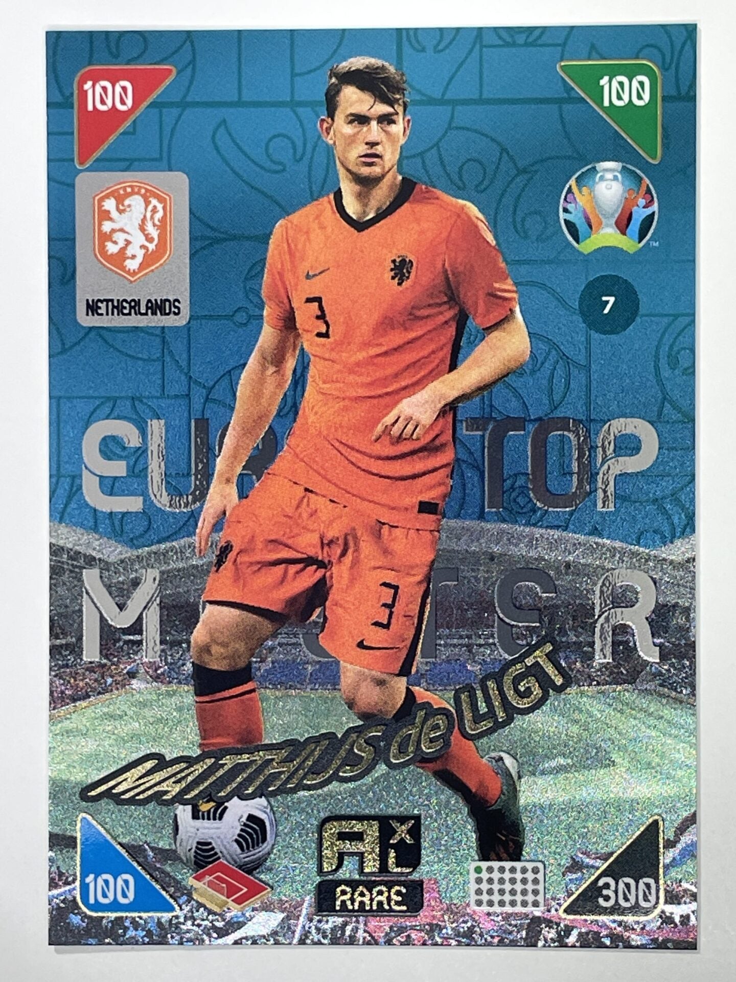 Matthijs De Ligt Euro Top Master (Netherlands) Football Card – Euro 2020 Adrenalyn XL