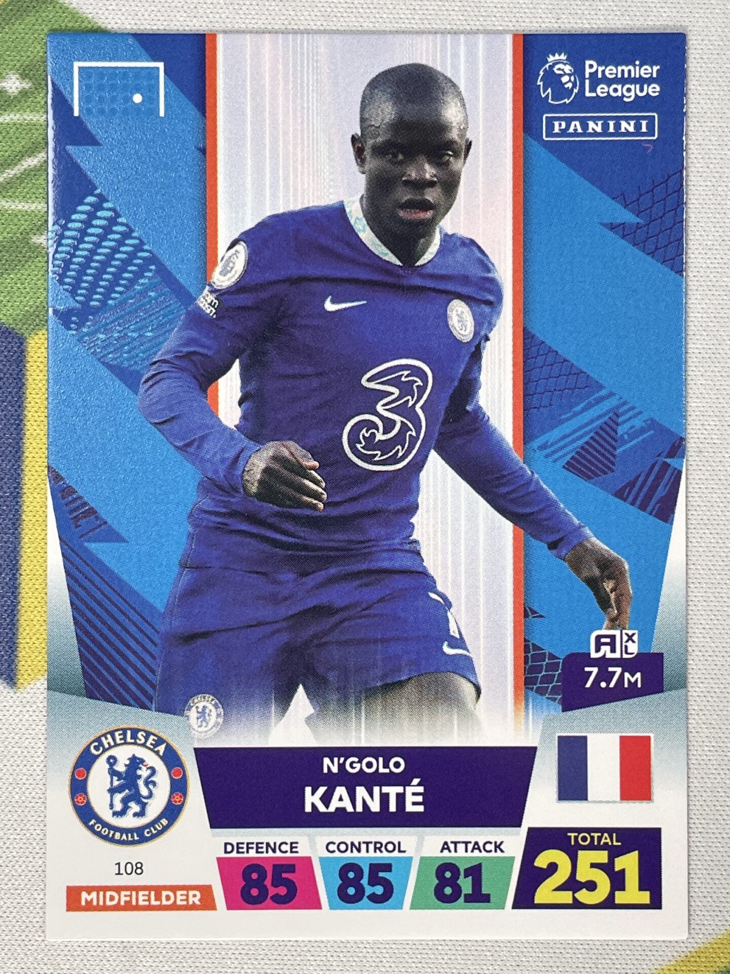 N’Golo Kante Chelsea Panini Premier League Adrenalyn XL 2023 Card