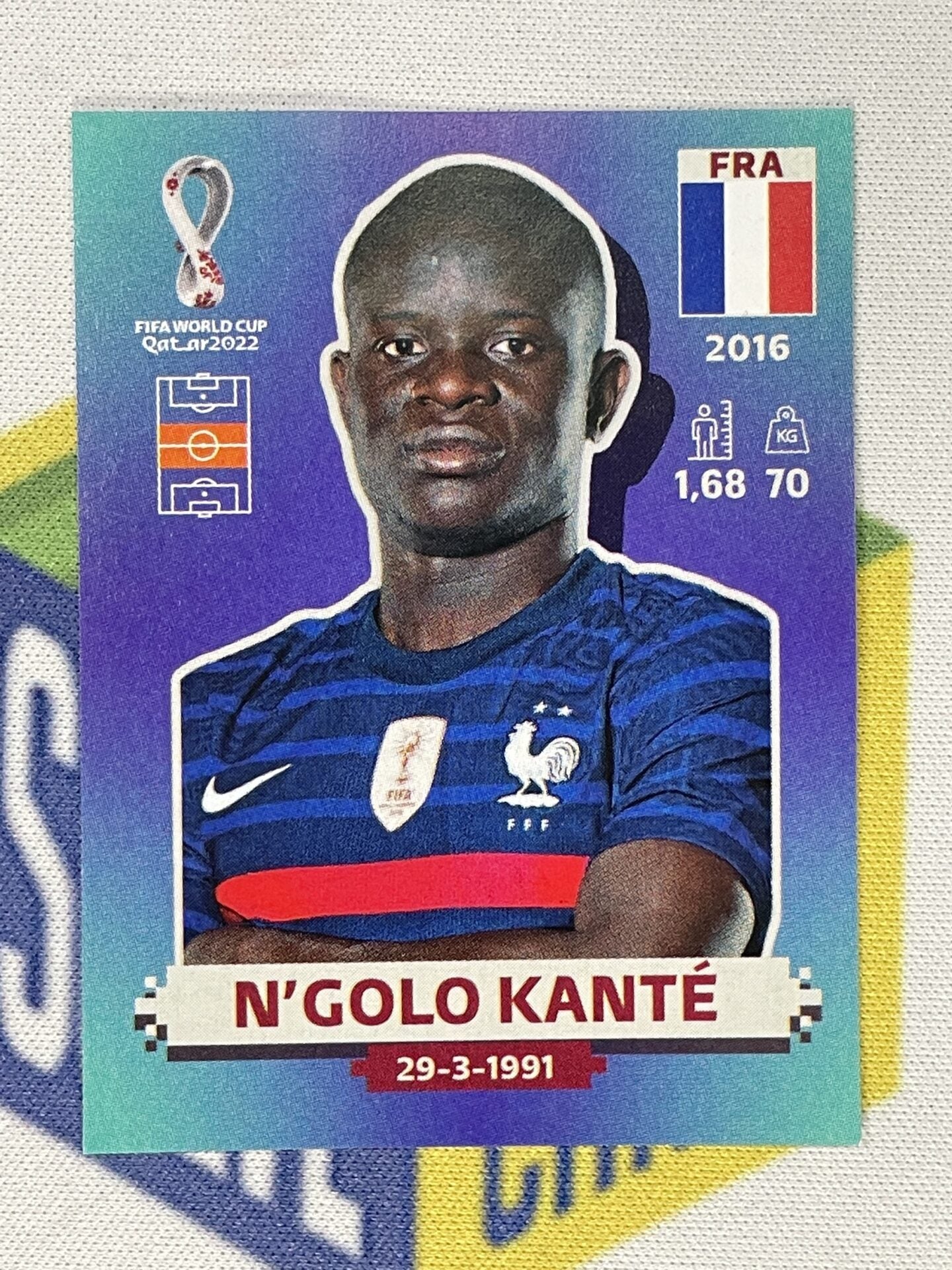 N’Golo Kante France Panini World Cup 2022 Qatar Stickers