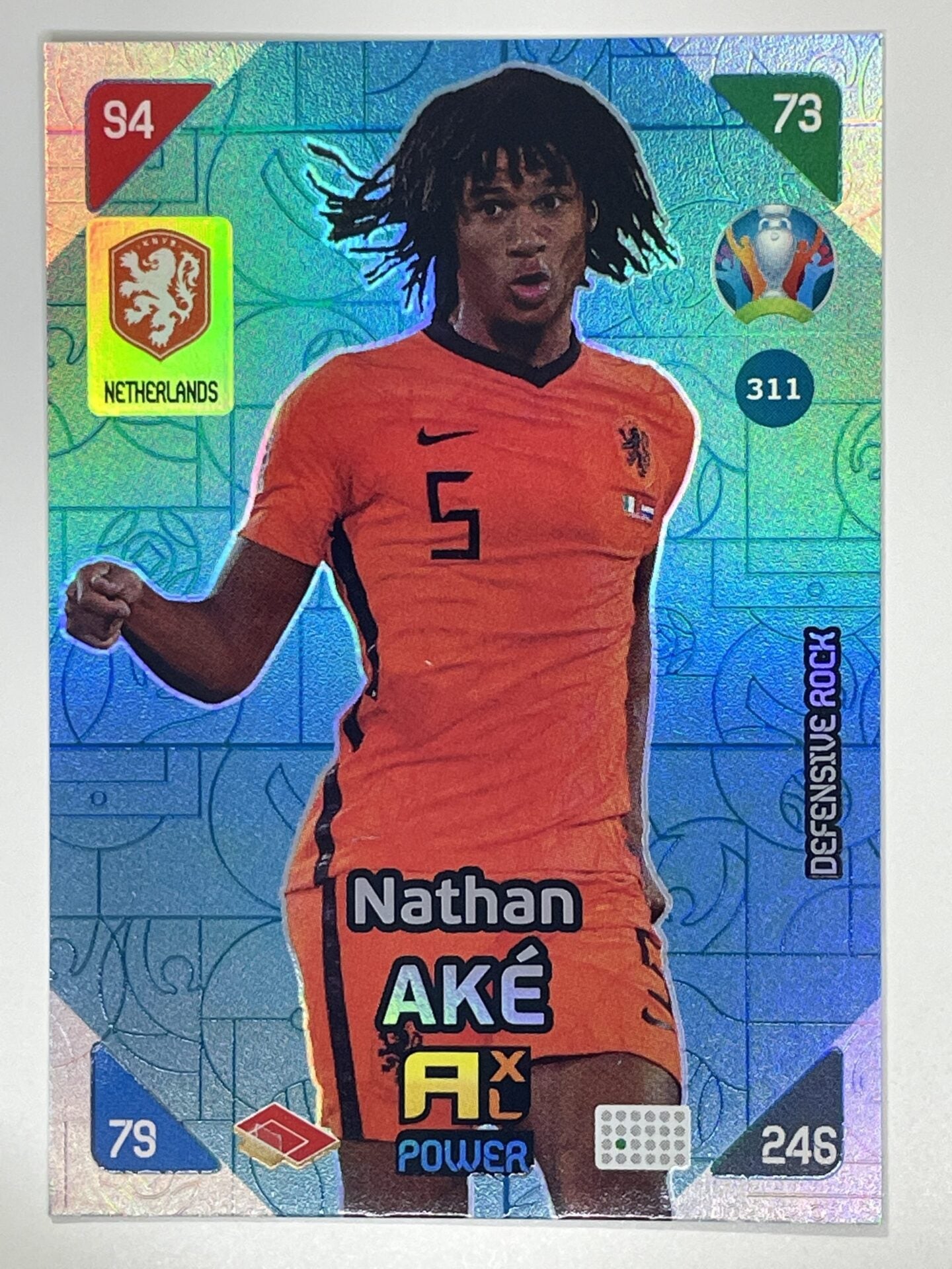 Nathan Ake Defensive Rocks (Netherlands) Football Card – Euro 2020 Adrenalyn XL