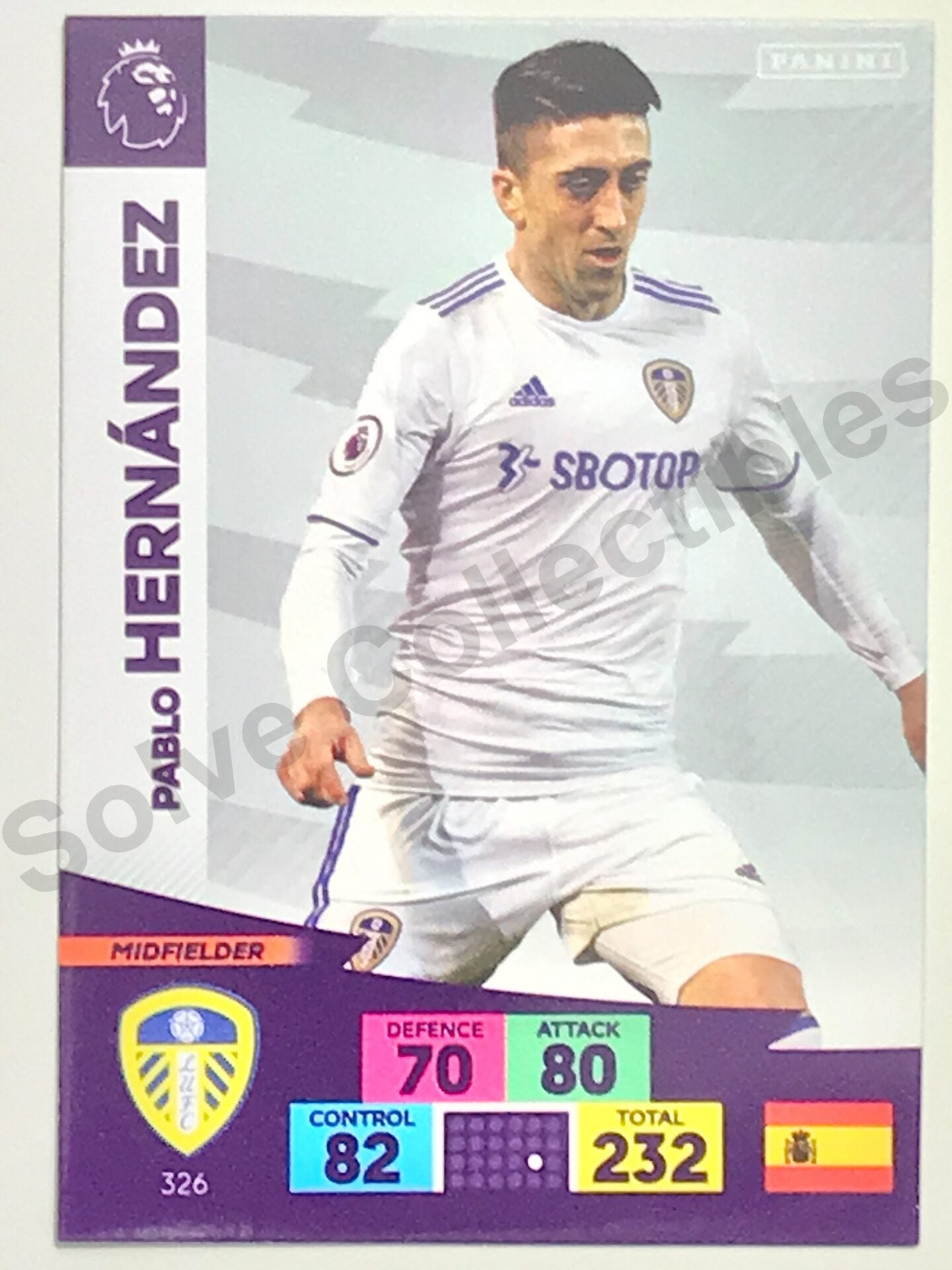 Pablo Hernandez (Leeds United) Football Card – Premier League Adrenalyn XL 2020:21