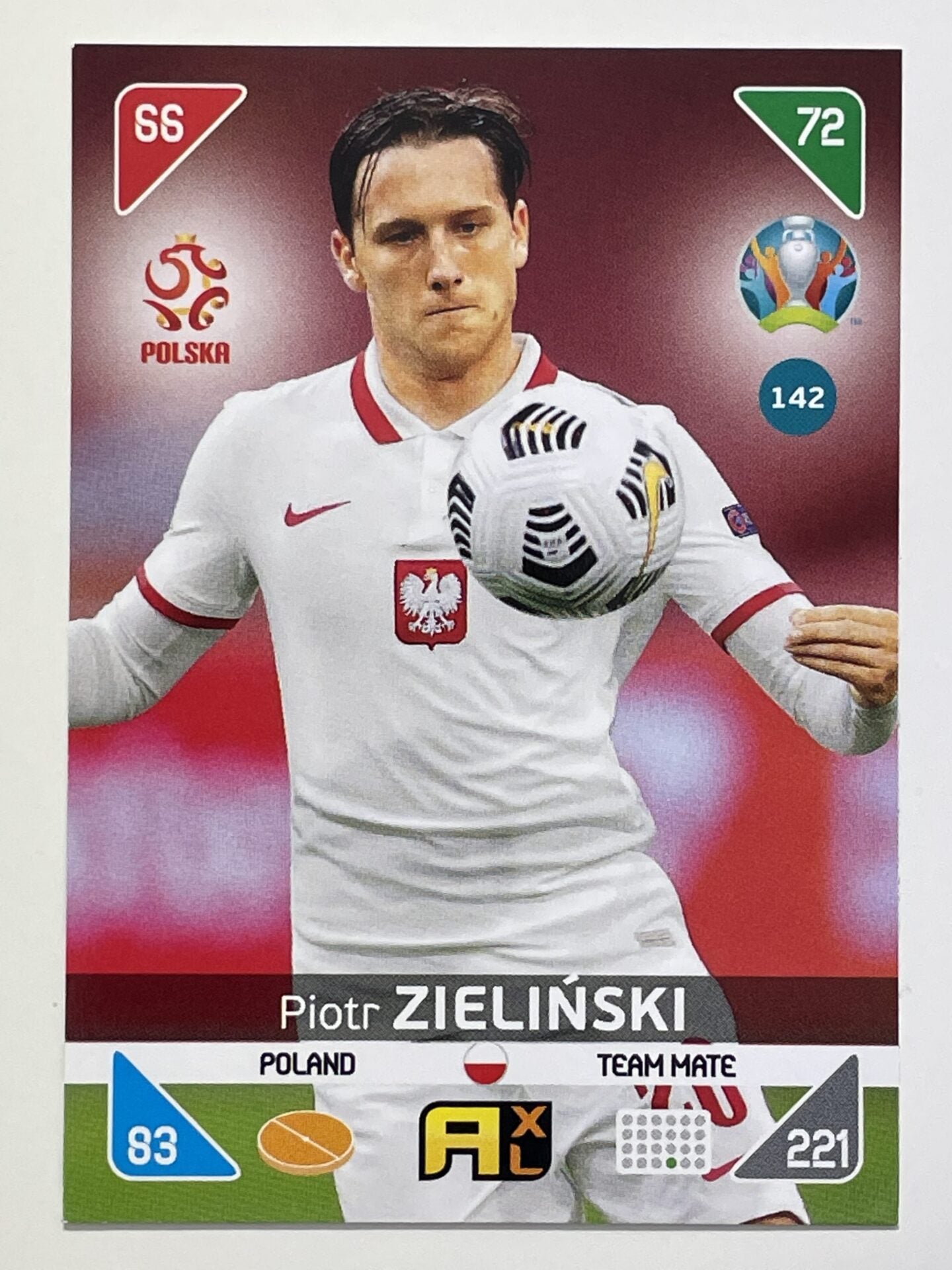 Piotr Zielinski Team Mates (Poland) Football Cards – Euro 2020 Adrenalyn XL