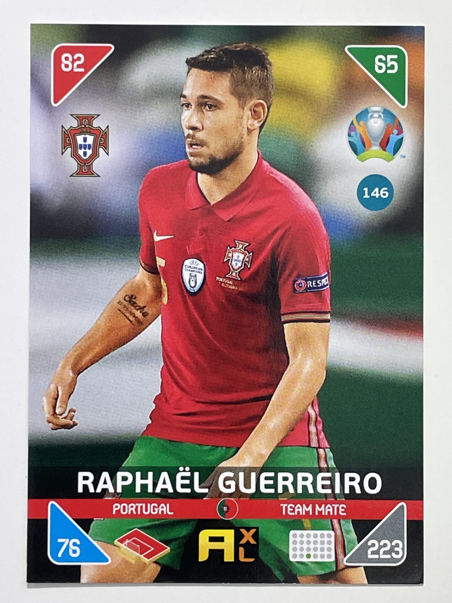 Raphael Guerreiro Team Mates (Portugal) Football Card – Euro 2020 Adrenalyn XL