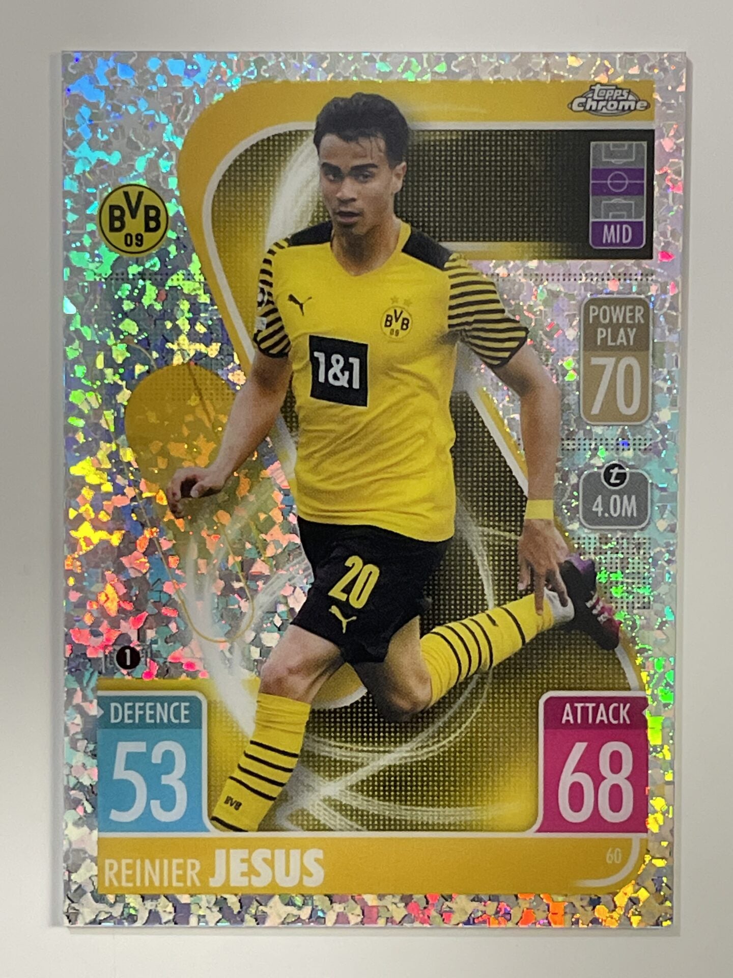 Reinier Jesus Speckle Refractor Topps Match Attax Chrome 2021 2022