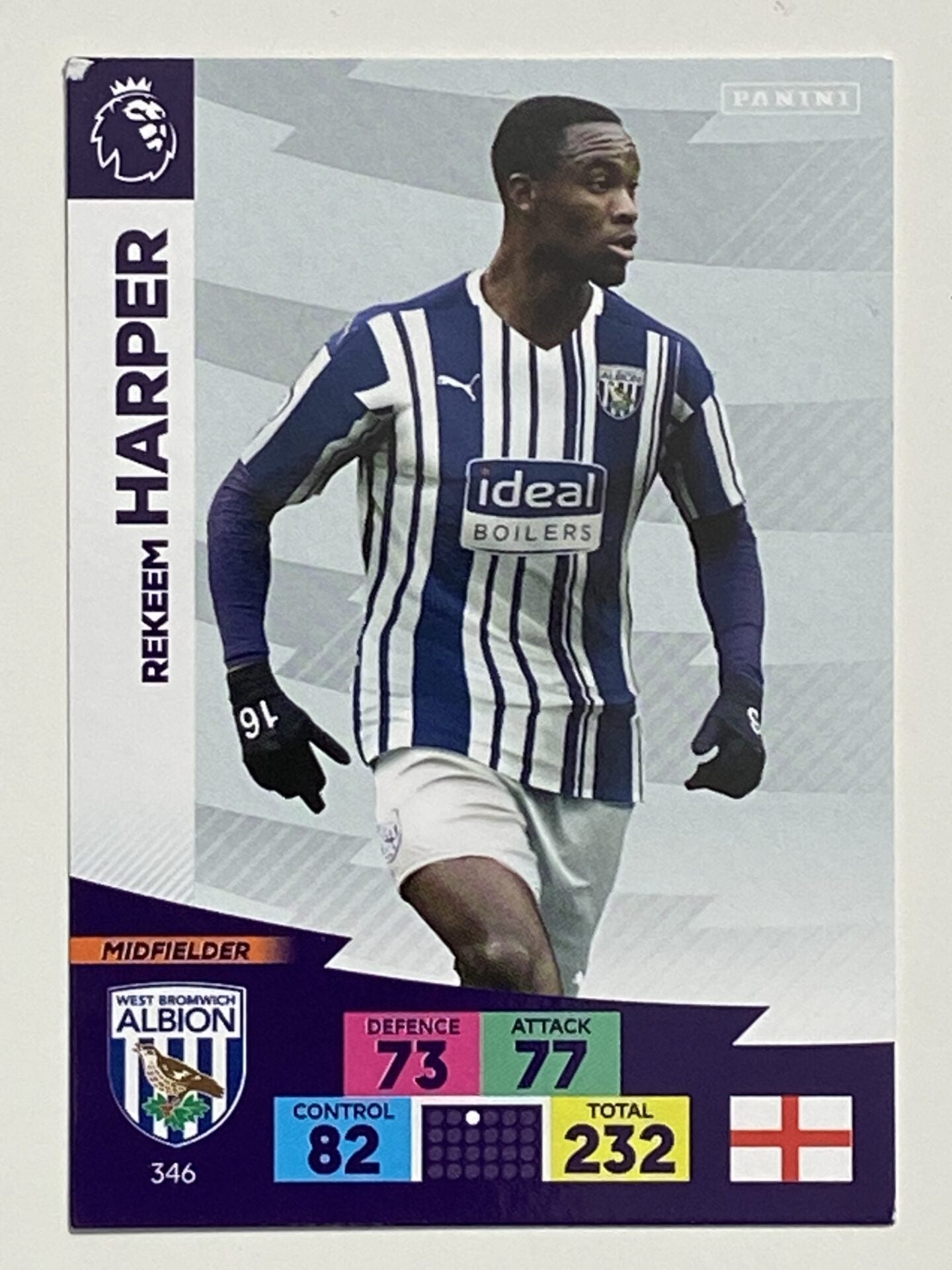 Rekeem Harper (West Brom) Football Card – Premier League Adrenalyn XL 2020:21