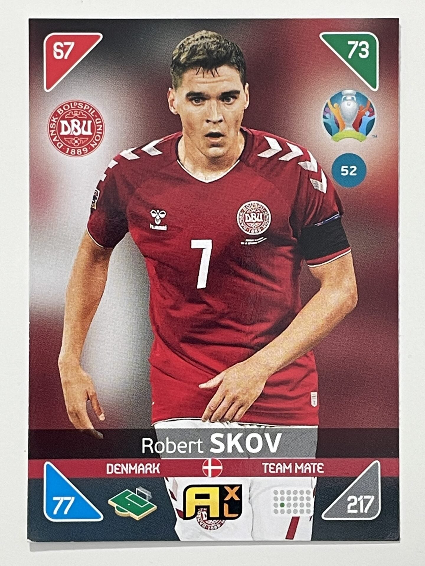 Robert Skov Team Mates (Denmark) Football Card – Euro 2020 Adrenalyn XL
