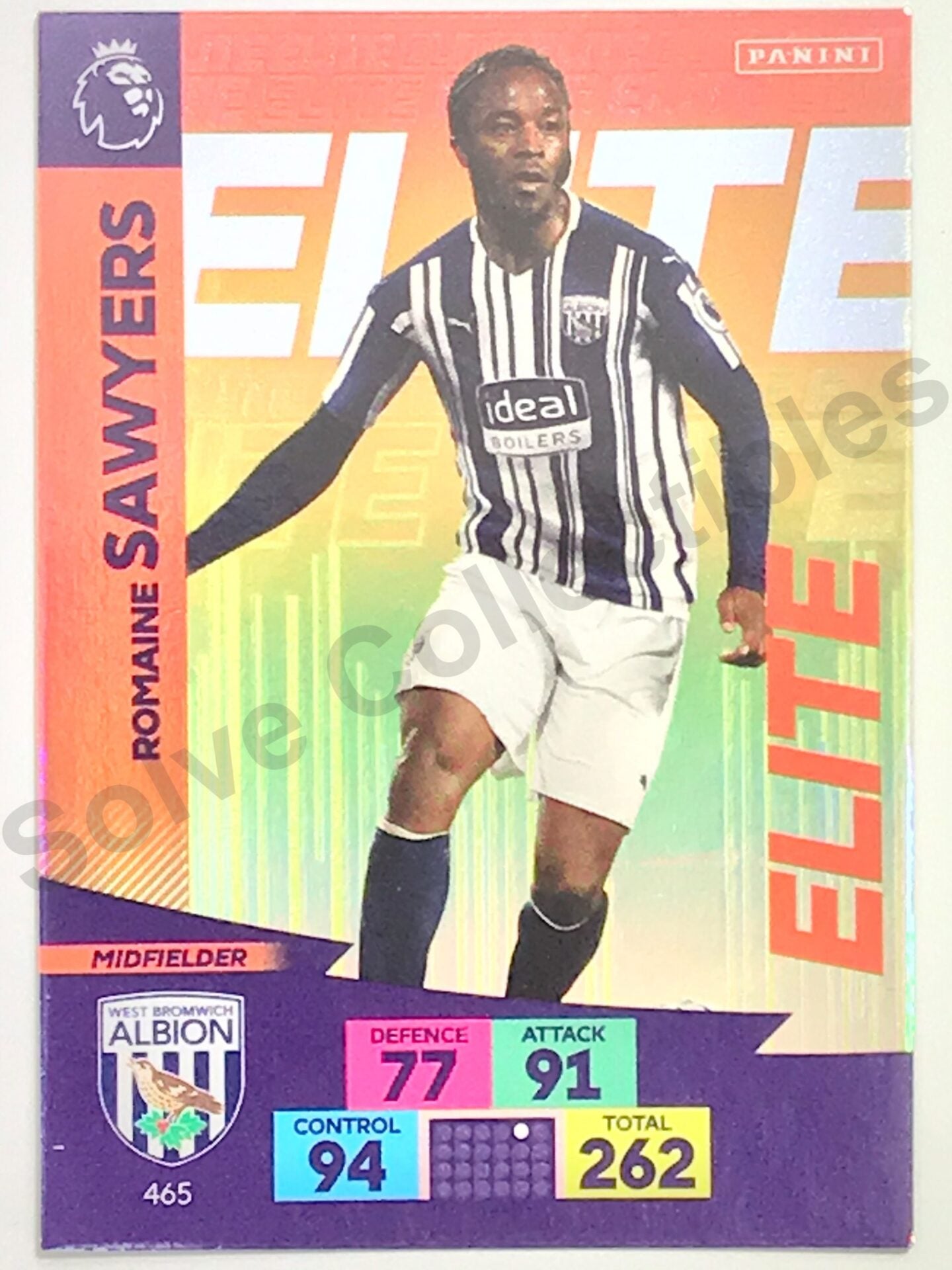 Romaine Sawyers (West Brom) – Elite Football Card – Premier League Adrenalyn XL 2020:21