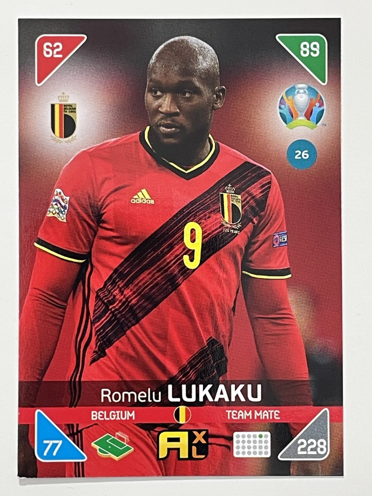 Romelu Lukaku Team Mates (Belgium) Football Card – Euro 2020 Adrenalyn XL