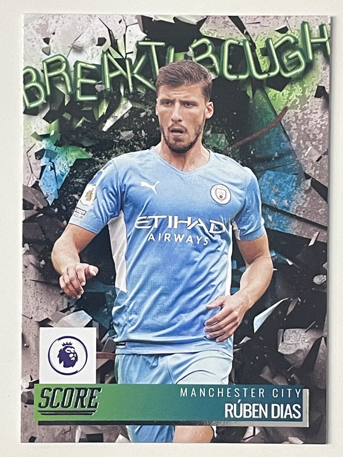 Ruben Dias Manchester City Breakthrough Panini Premier League Score 2021 2022