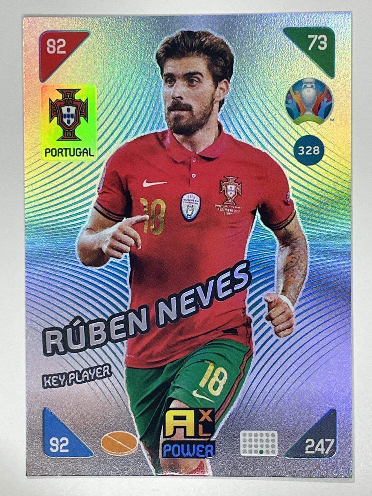 Ruben Neves Key Players (Portugal) Football Card – Euro 2020 Adrenalyn XL