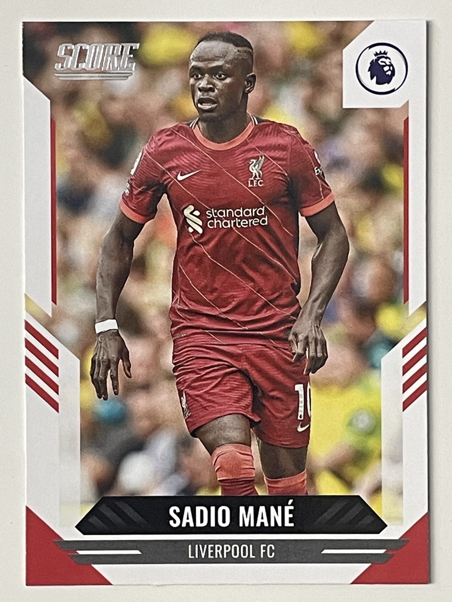Base 038 Sadio Mane Liverpool Panini Premier League Score 2021/22