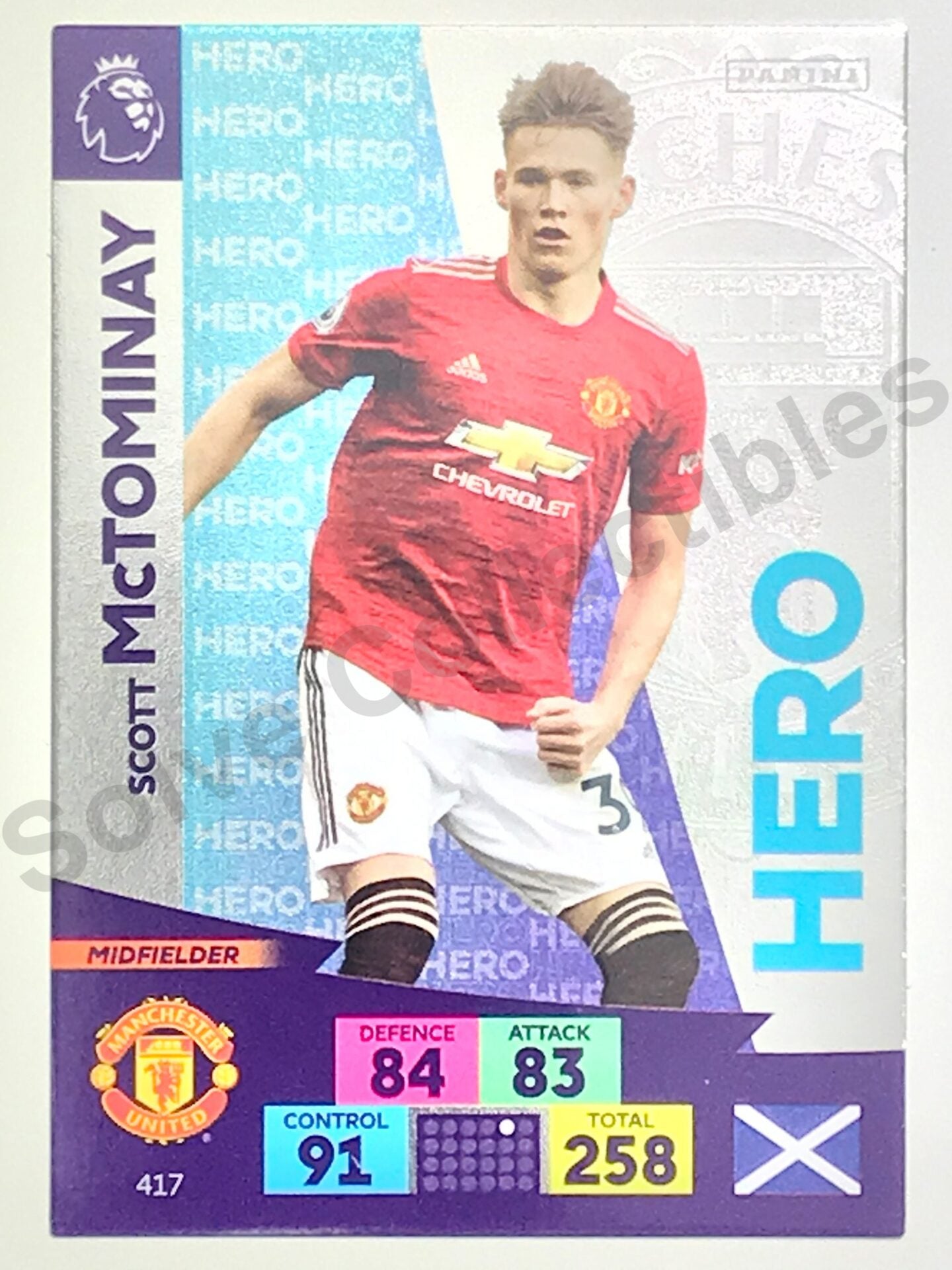 Scott McTominay (Manchester United) – Hero Football Card – Premier League Adrenalyn XL 2020:21