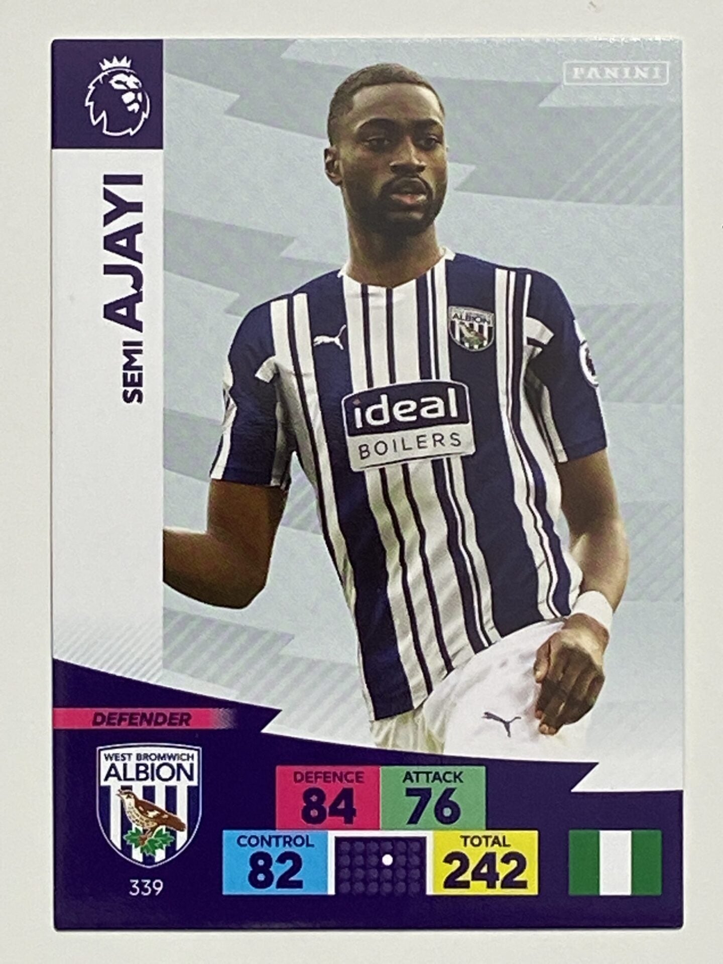 Semi Ajayi (West Brom) Football Card – Premier League Adrenalyn XL 2020:21