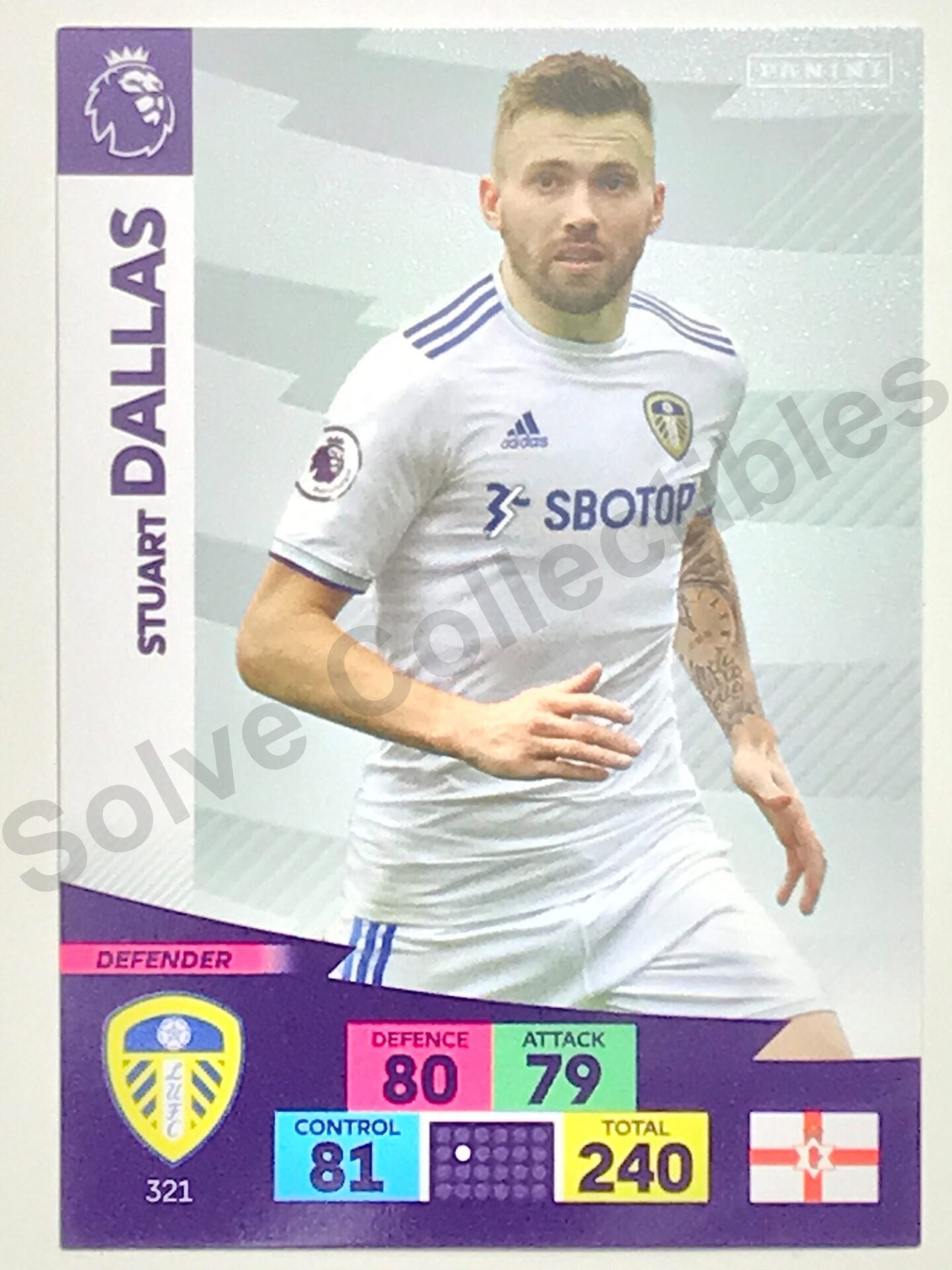 Stuart Dallas (Leeds United) Football Card – Premier League Adrenalyn XL 2020:21