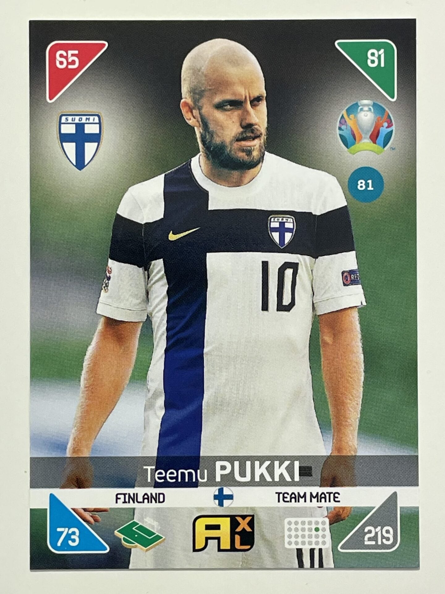 Teemu Pukki Team Mates (Finland) Football Cards – Euro 2020 Adrenalyn XL