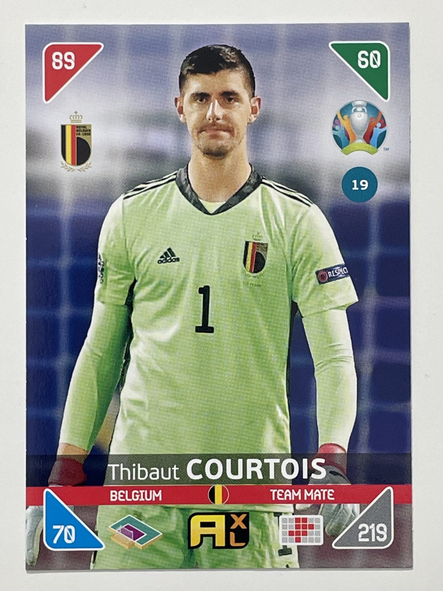 Thibaut Courtois Team Mates (Belgium) Football Card – Euro 2020 Adrenalyn XL