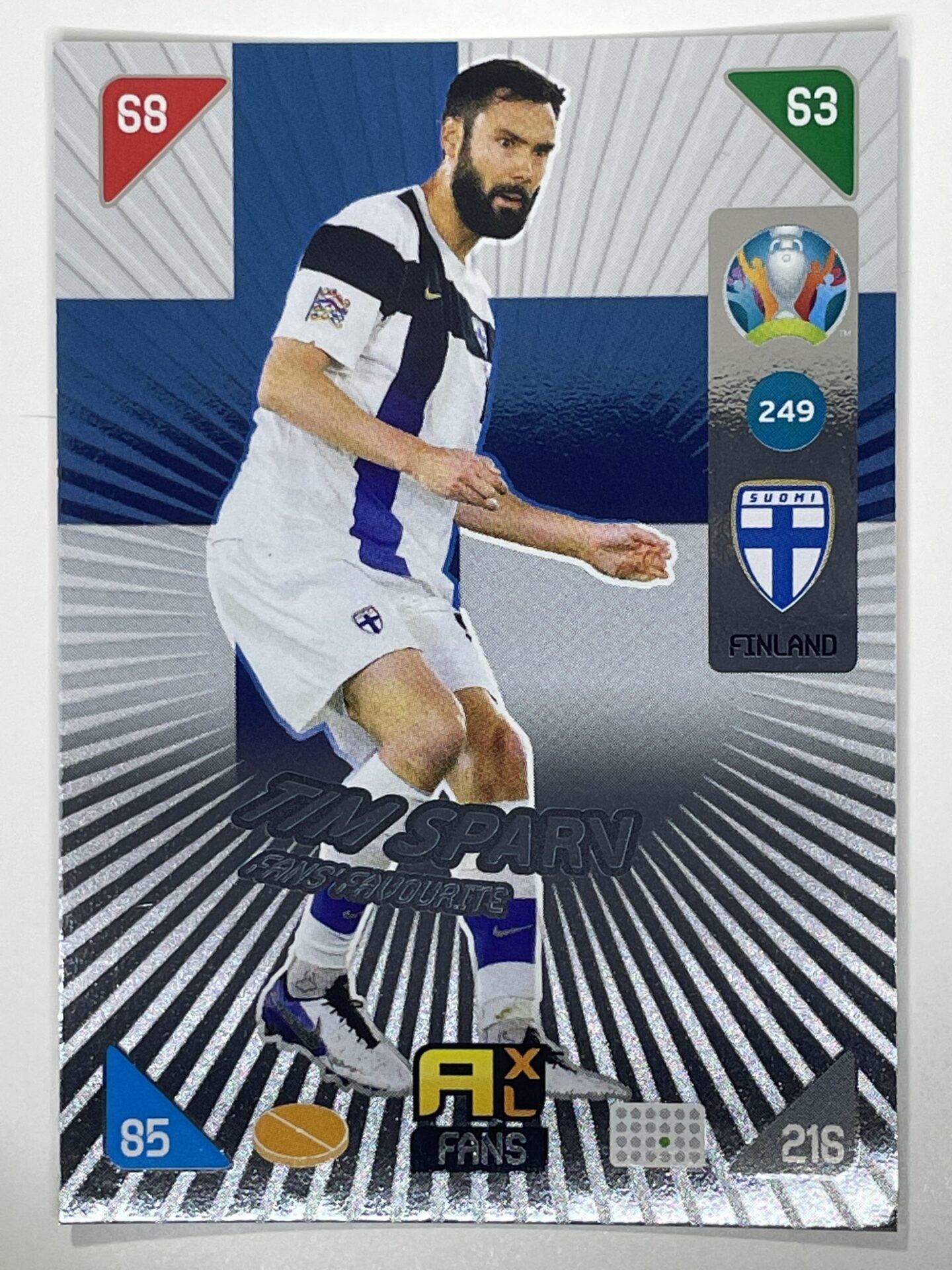 Tim Sparv Fans Favourites (Finland) Football Card – Euro 2020 Adrenalyn XL
